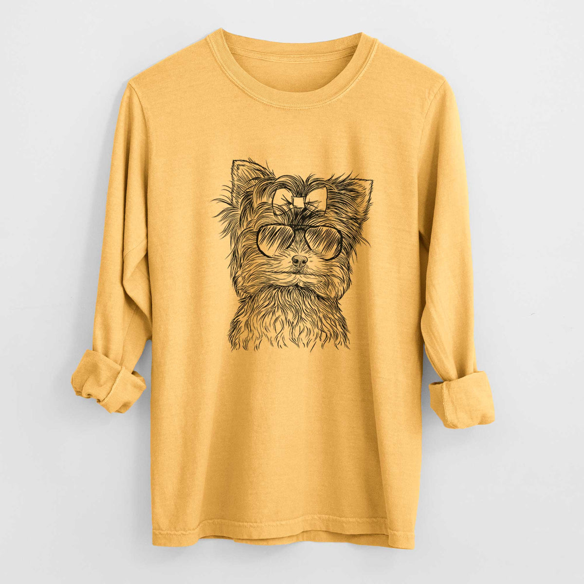 Aviators Cricket the Biewer Terrier - Heavyweight 100% Cotton Long Sleeve