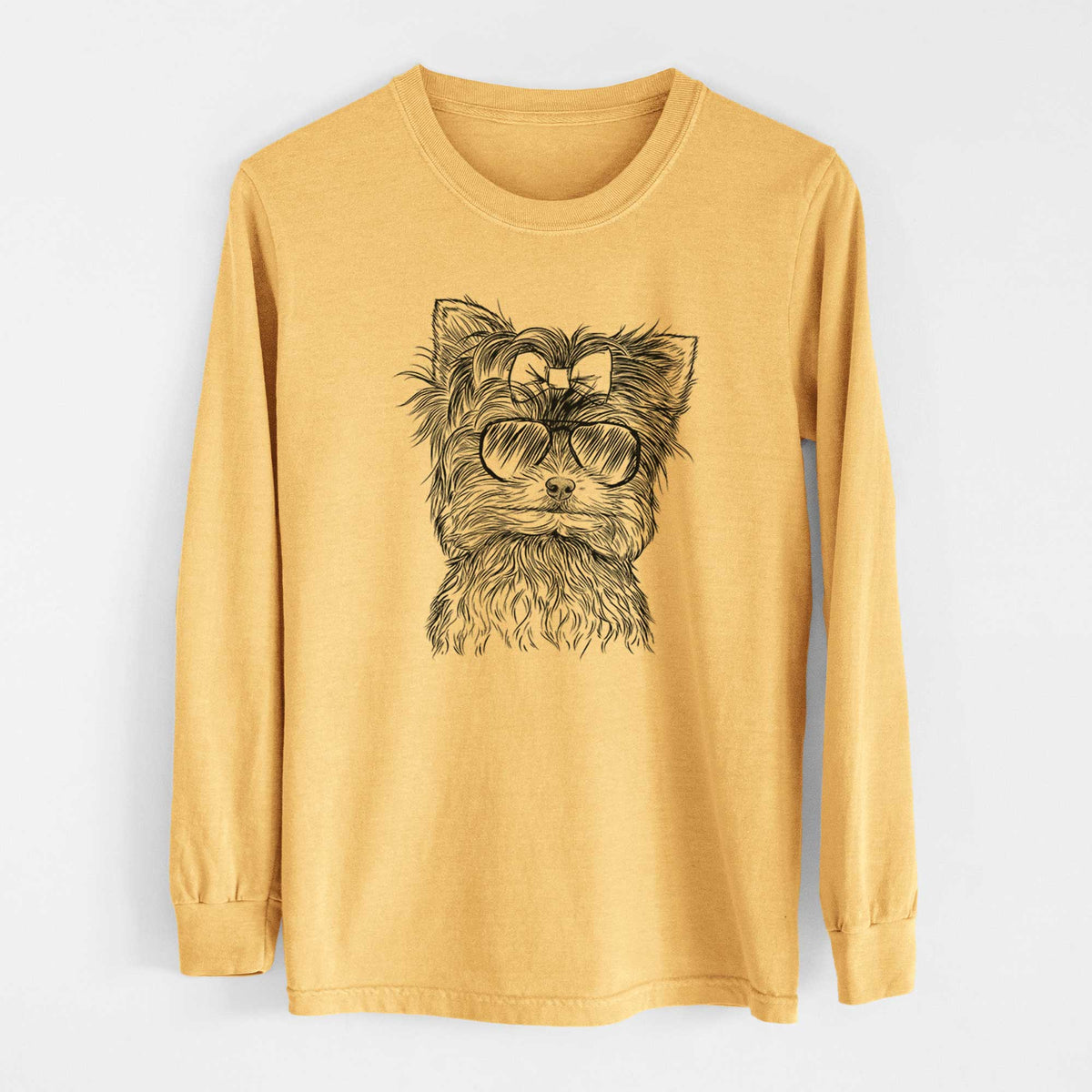 Aviators Cricket the Biewer Terrier - Heavyweight 100% Cotton Long Sleeve