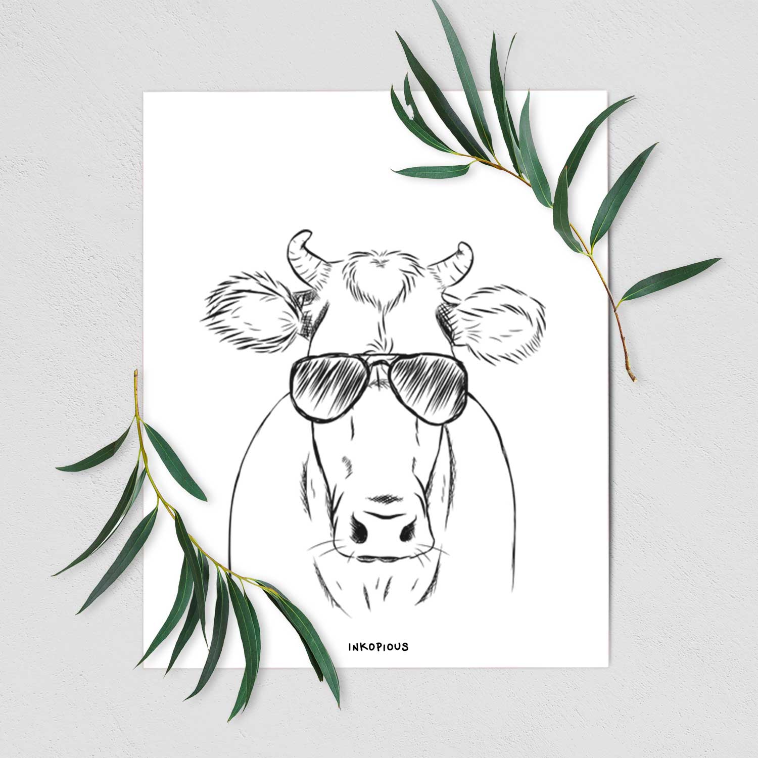 Cruz the Cow Art Print