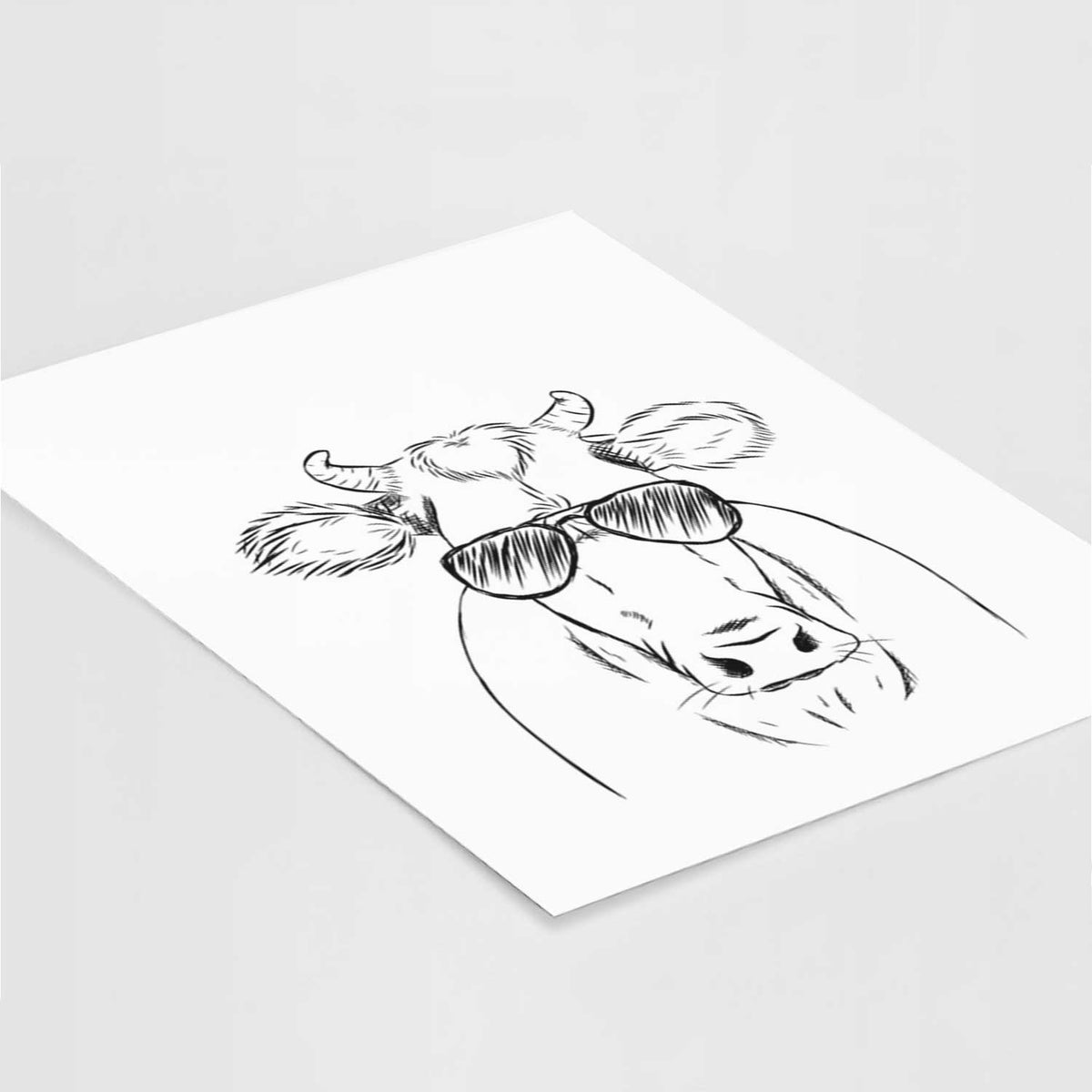 Cruz the Cow Art Print