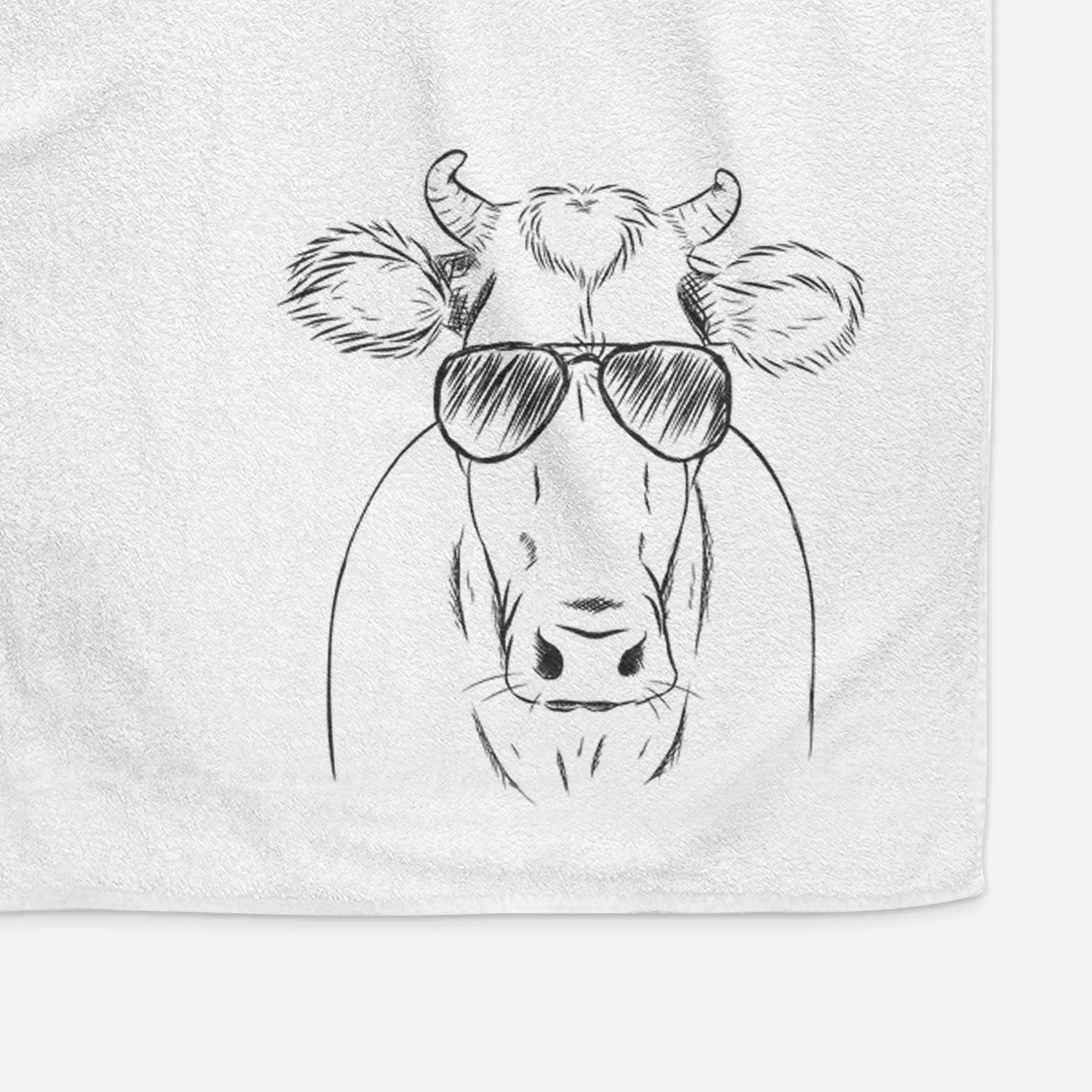 Cruz the Cow Decorative Hand Towel