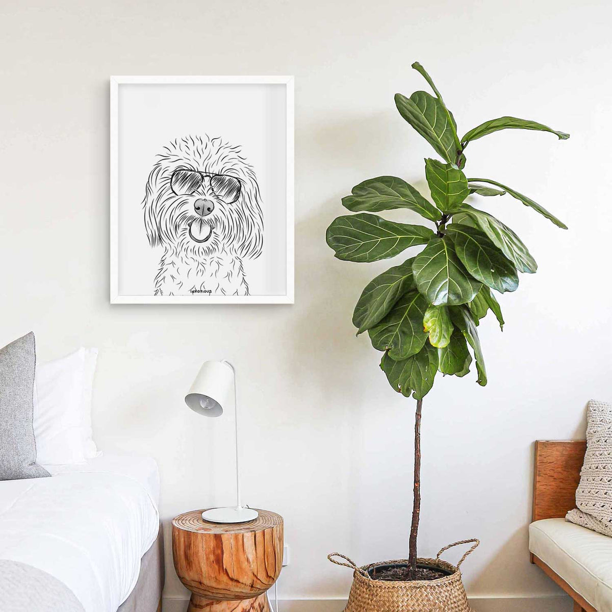 Cuddles the Coton de Tulear Art Print