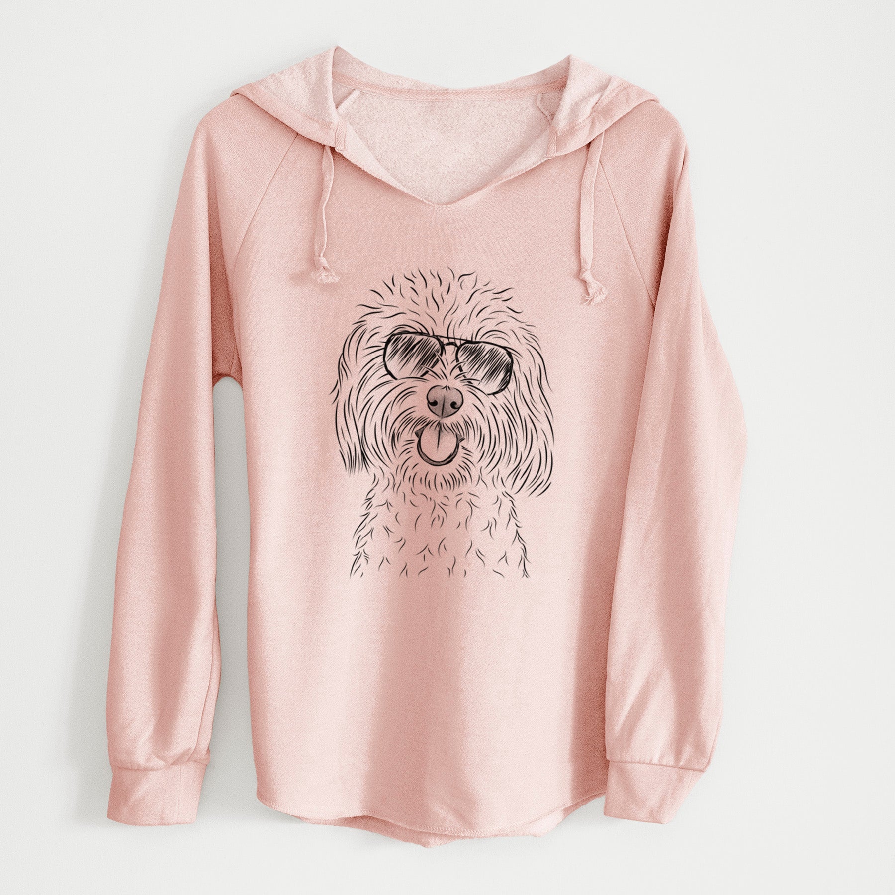 Aviator Cuddles the Coton de Tulear - Cali Wave Hooded Sweatshirt