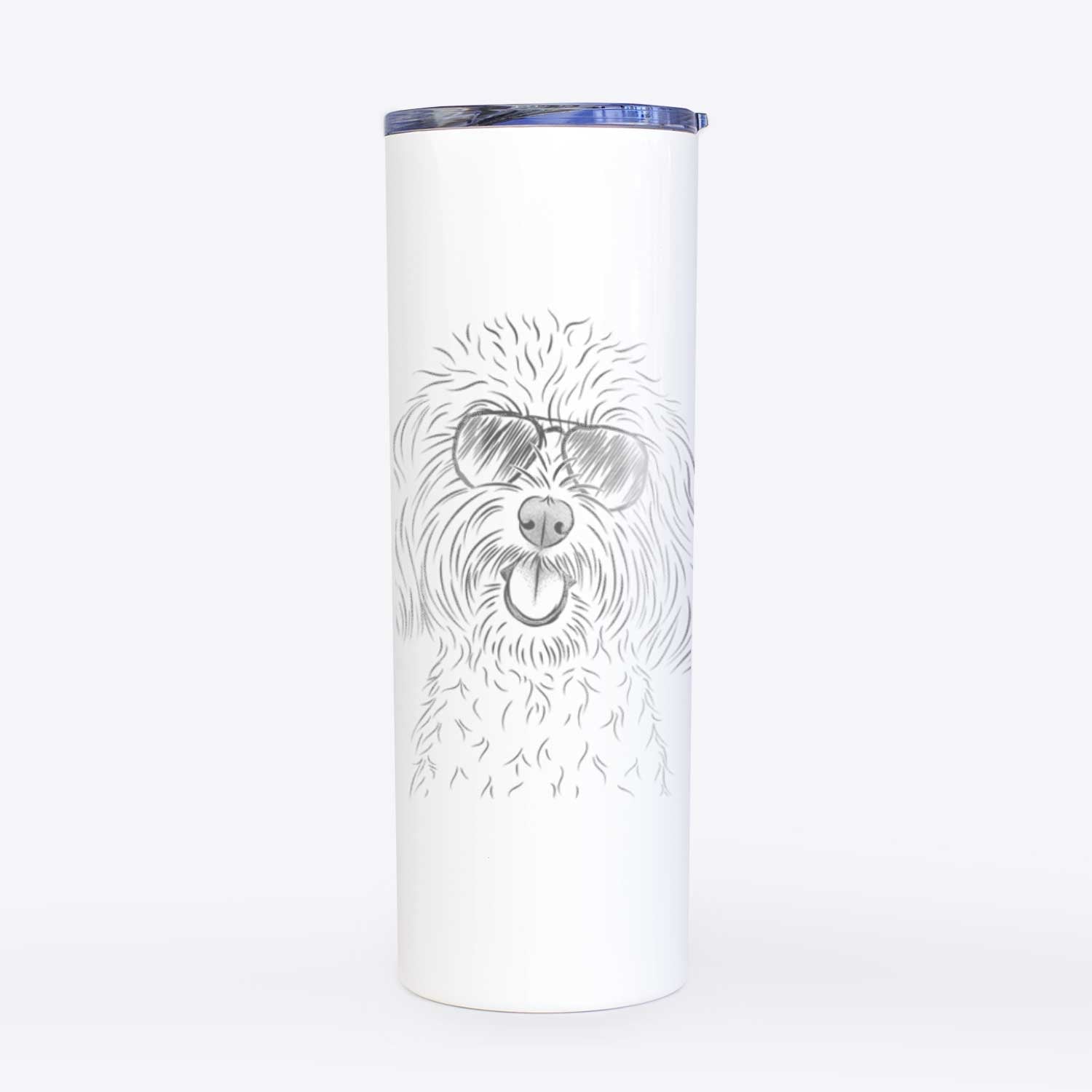 Cuddles the Coton de Tulear - 20oz Skinny Tumbler