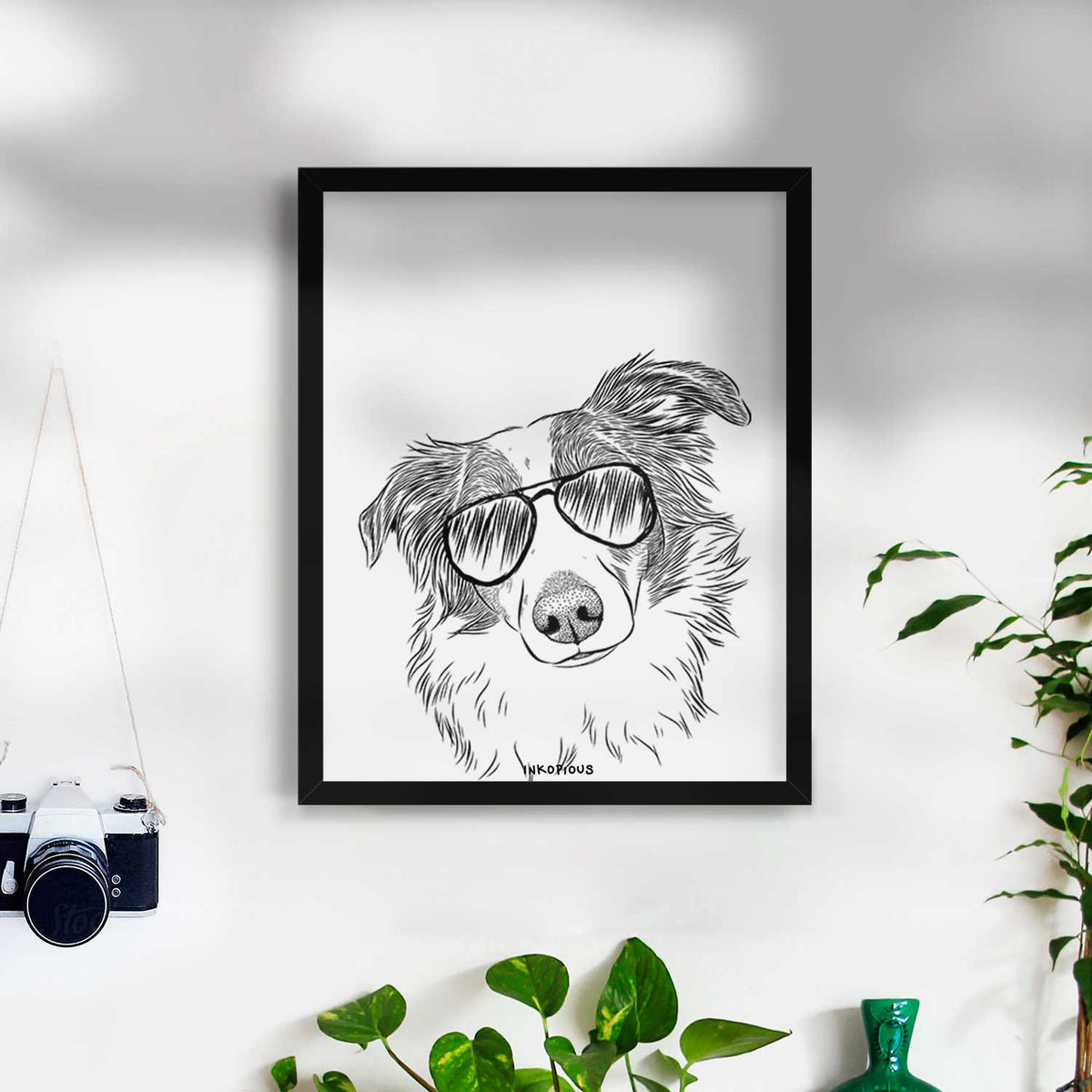 Cyclone the Australian Shepherd Art Print