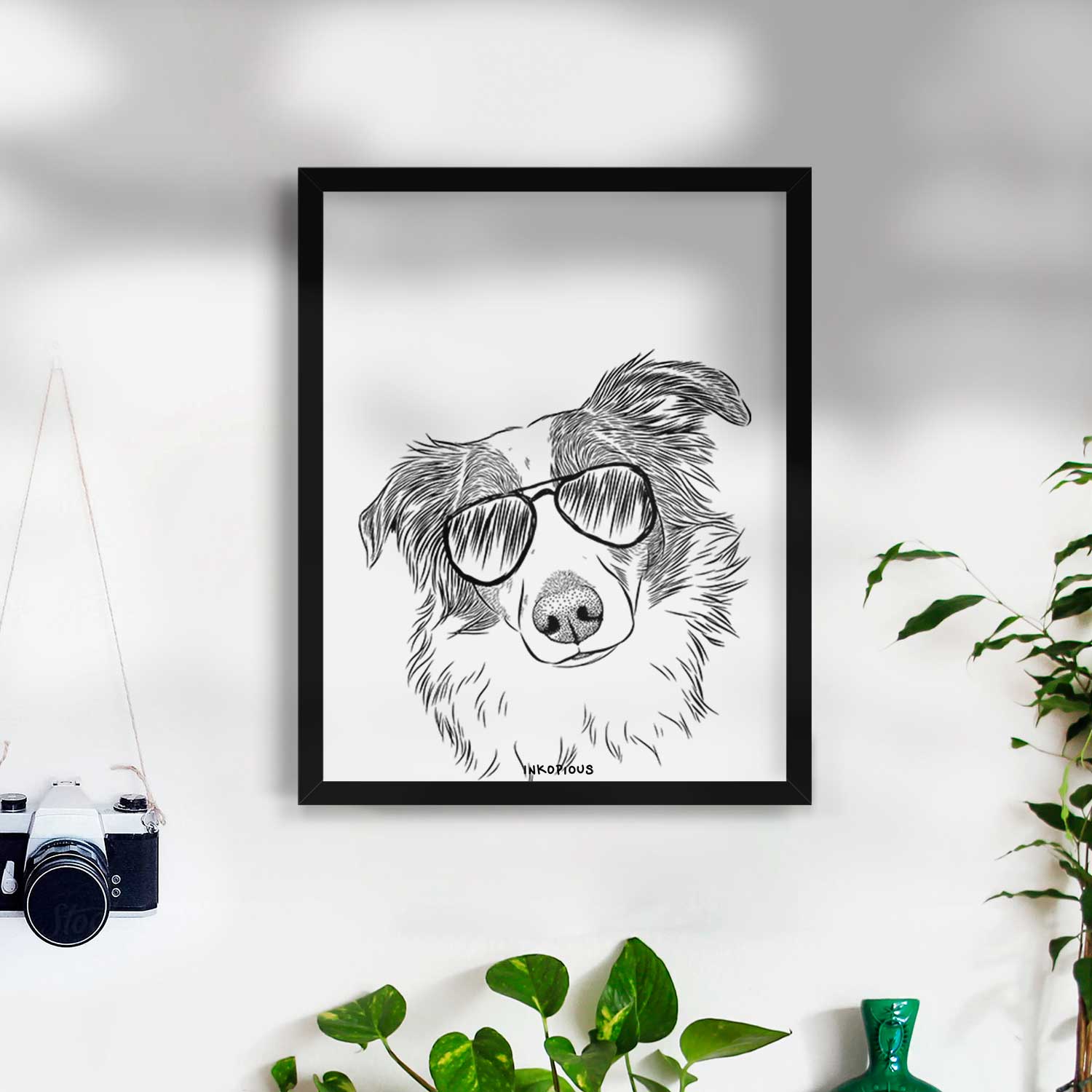 Cyclone the Australian Shepherd Art Print