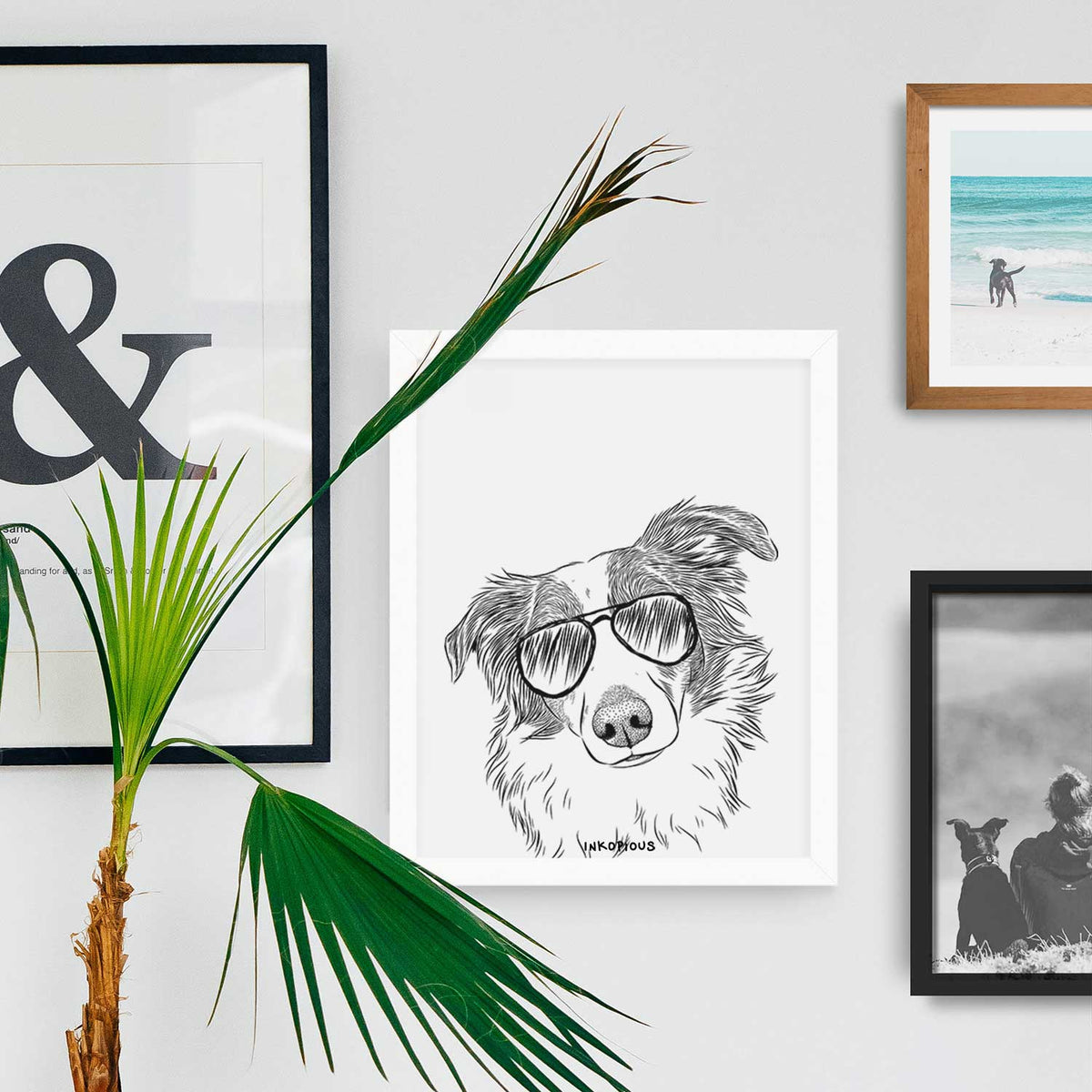 Cyclone the Australian Shepherd Art Print