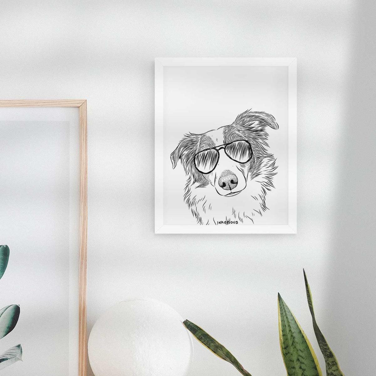 Cyclone the Australian Shepherd Art Print