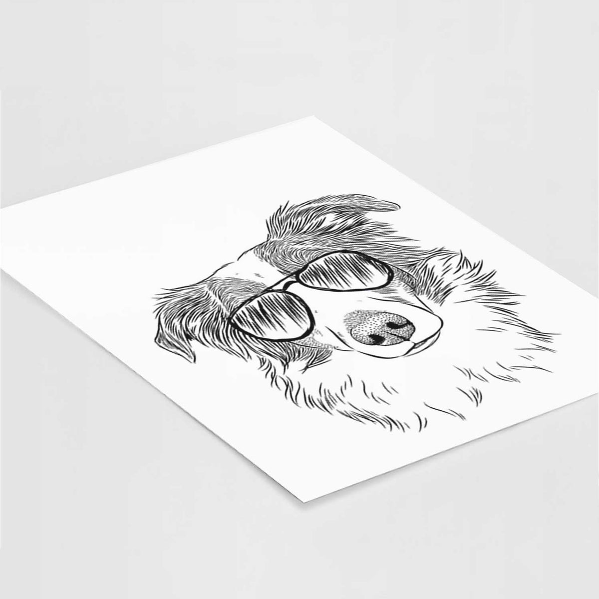 Cyclone the Australian Shepherd Art Print