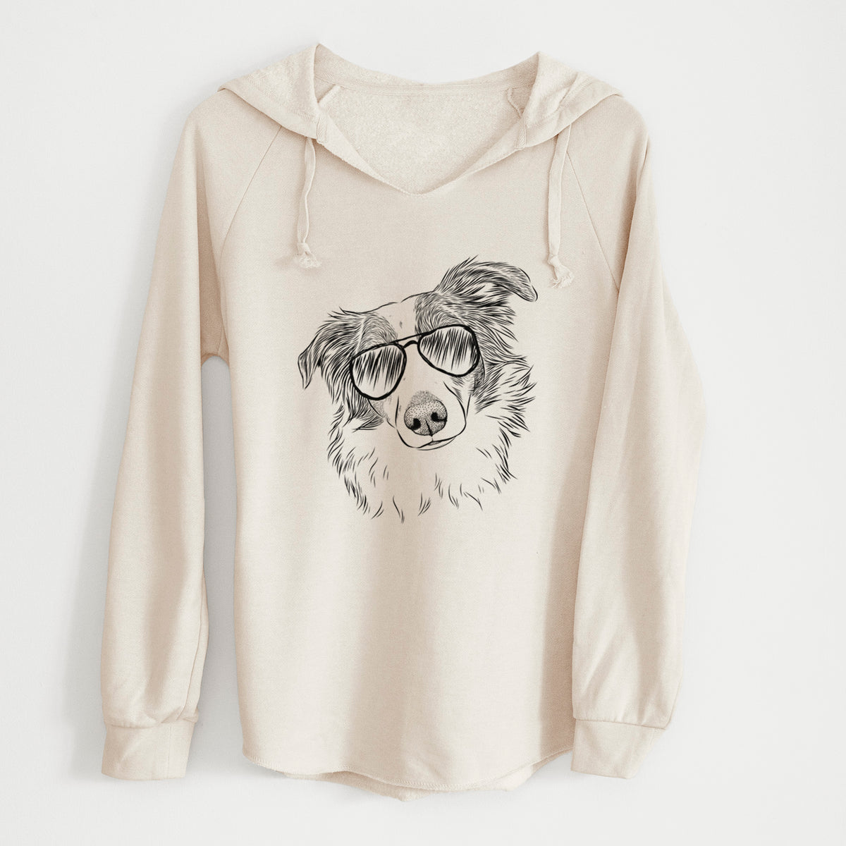 Aviator Cyclone the Australian Shepherd - Cali Wave Hooded Sweatshirt