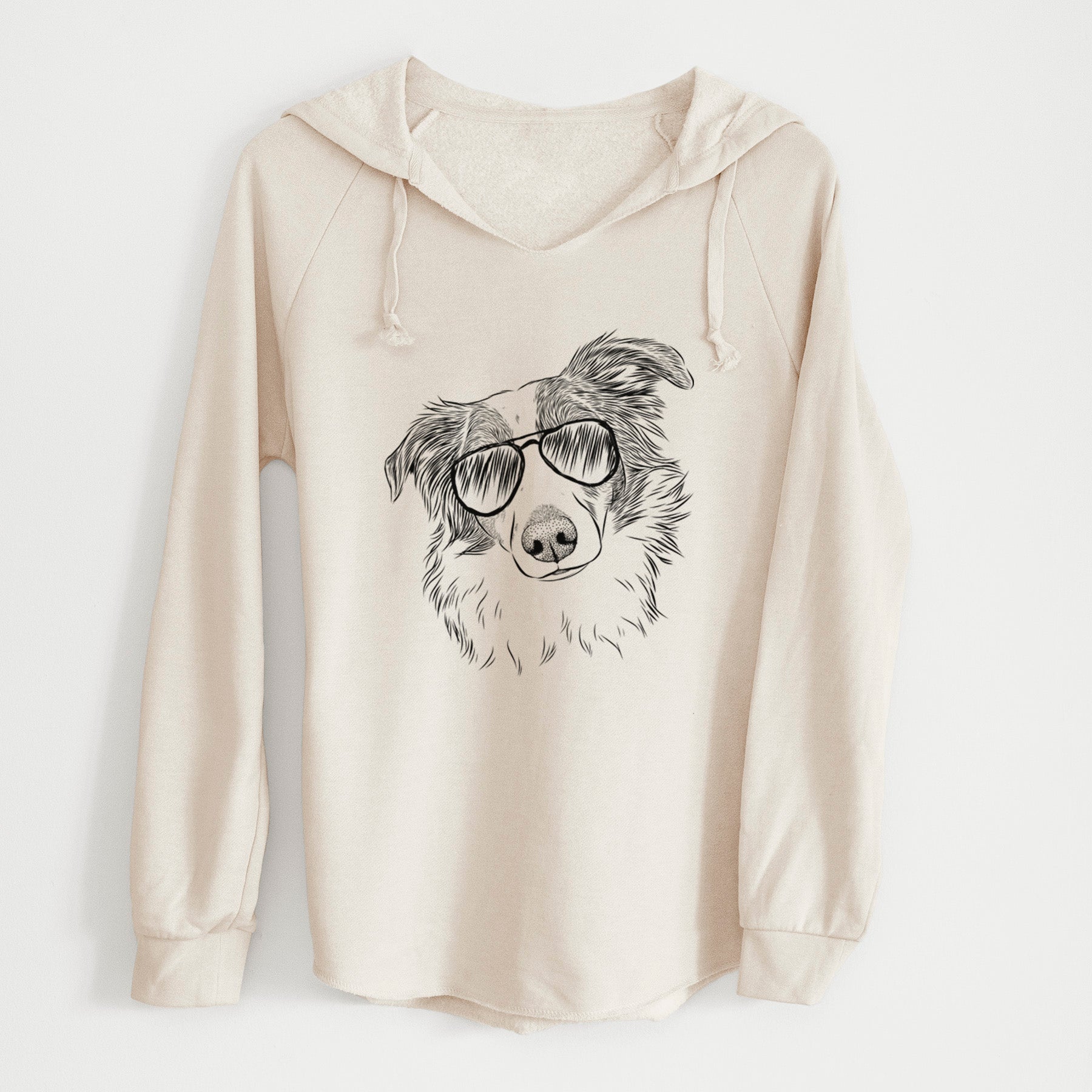 Aviator Cyclone the Australian Shepherd - Cali Wave Hooded Sweatshirt