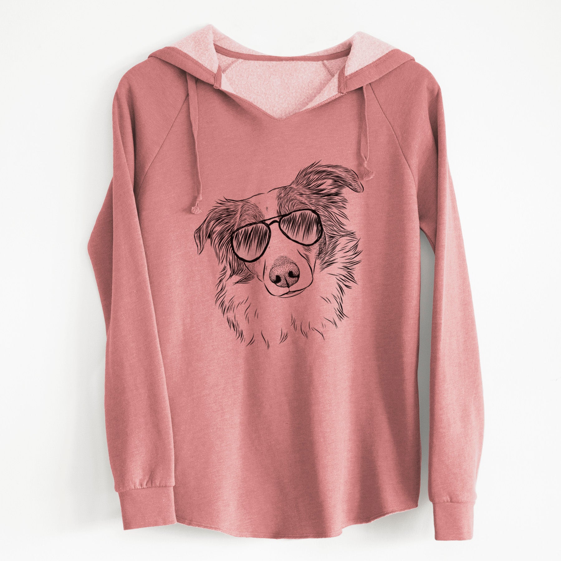 Aviator Cyclone the Australian Shepherd - Cali Wave Hooded Sweatshirt