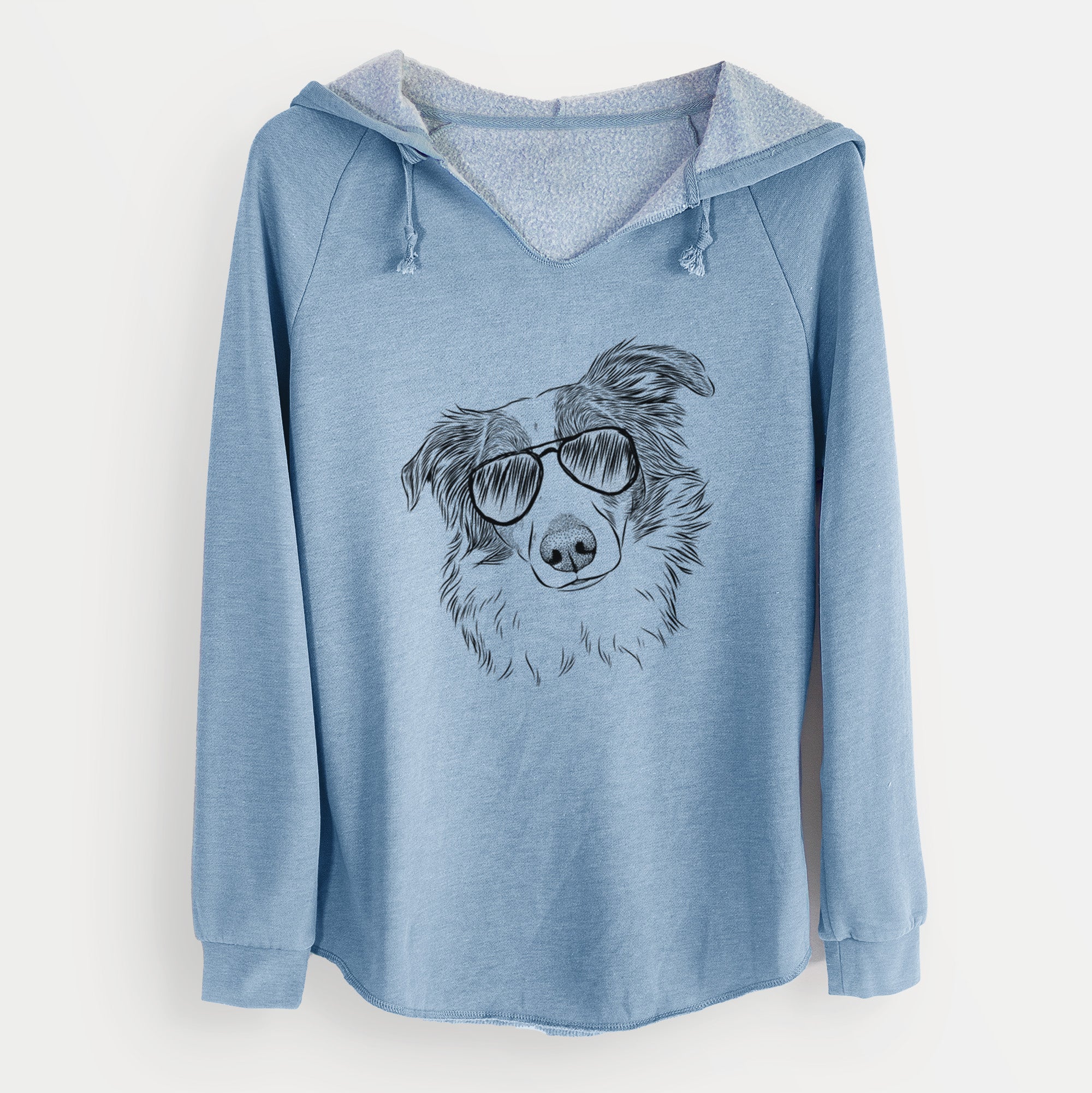 Aviator Cyclone the Australian Shepherd - Cali Wave Hooded Sweatshirt