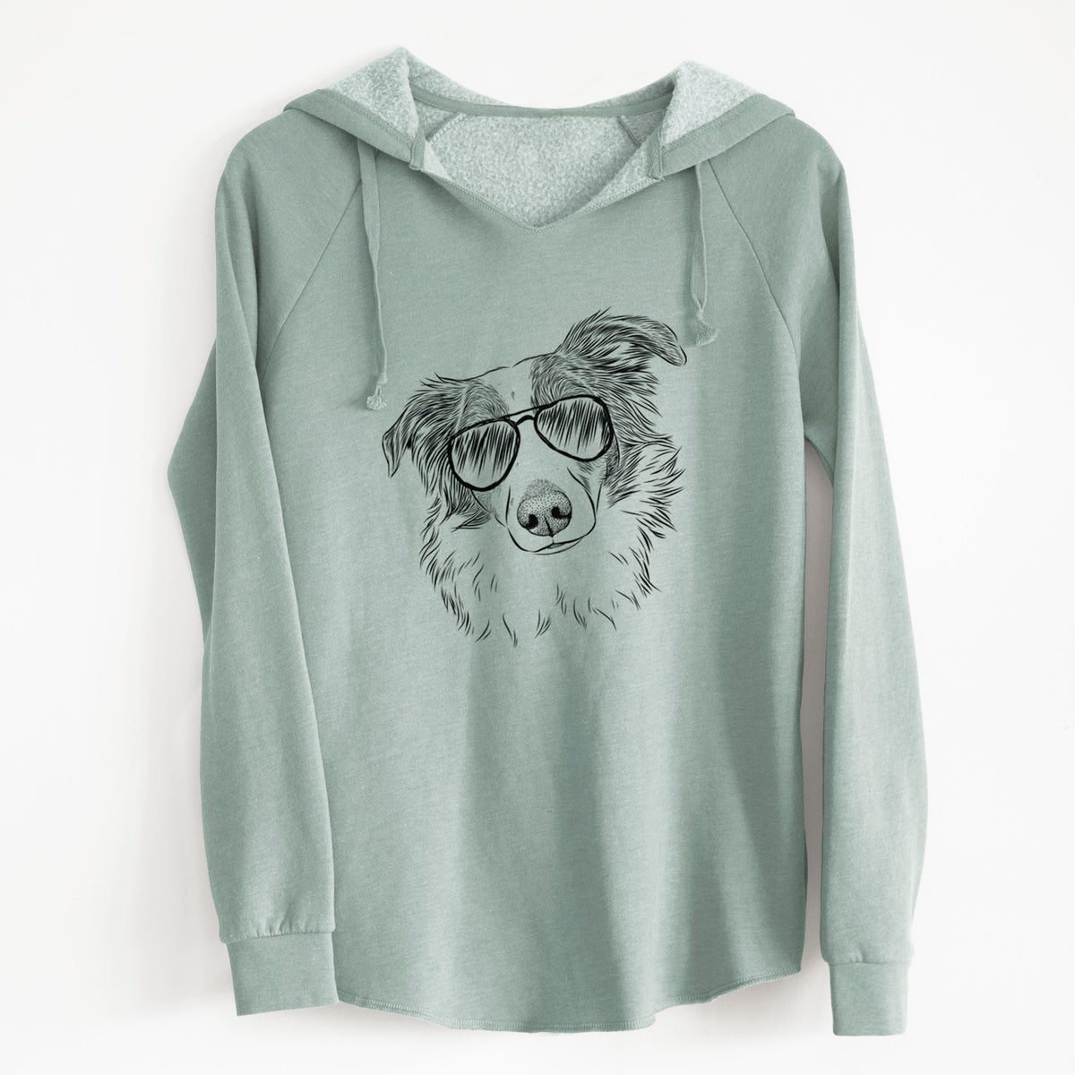 Aviator Cyclone the Australian Shepherd - Cali Wave Hooded Sweatshirt