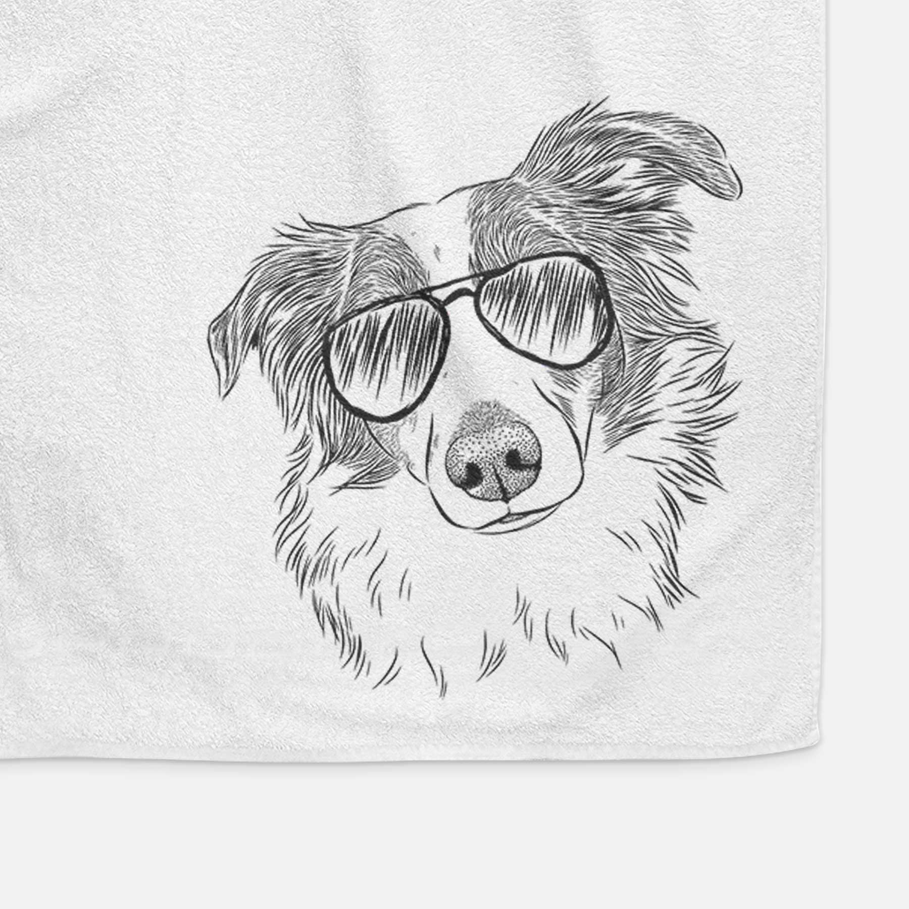 Cyclone the Australian Shepherd Decorative Hand Towel