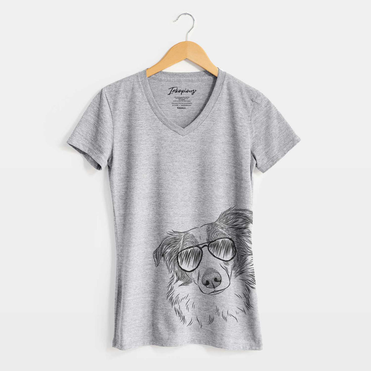 Aviator Cyclone the Australian Shepherd - Women&#39;s V-neck Shirt
