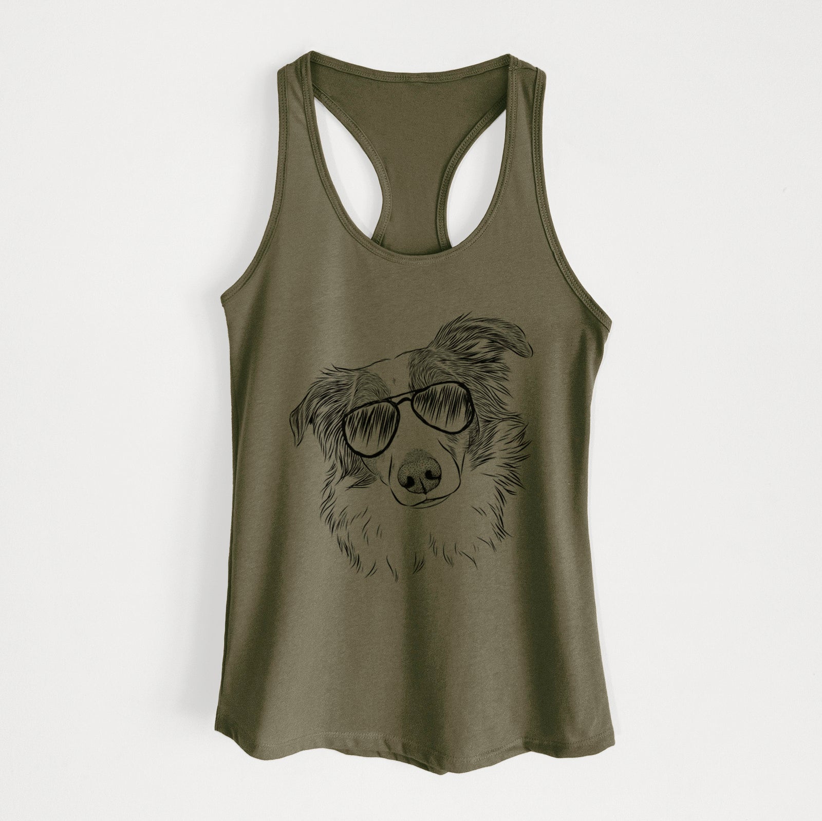 Cyclone the Australian Shepherd - Women's Racerback Tanktop