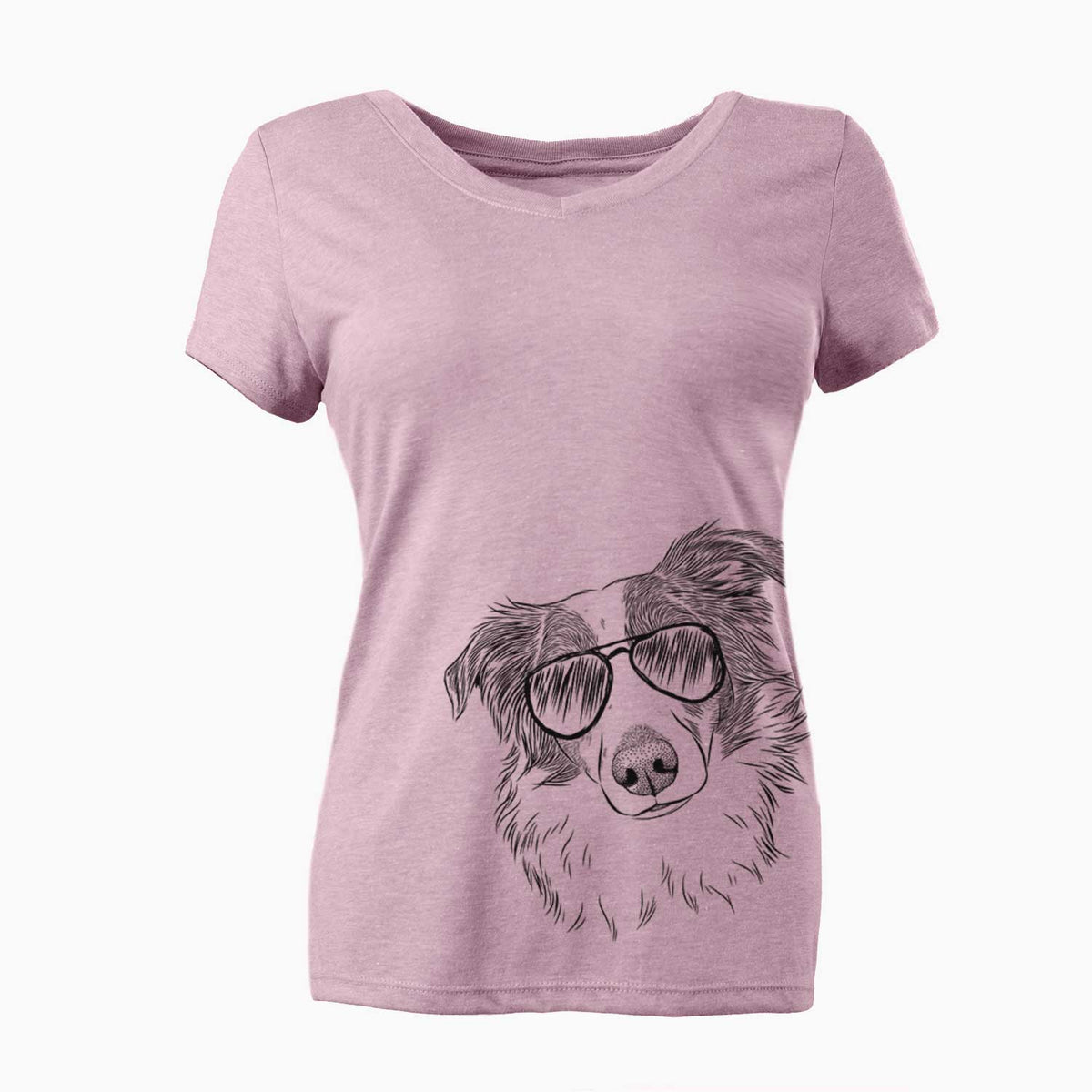 Aviator Cyclone the Australian Shepherd - Women's V-neck Shirt