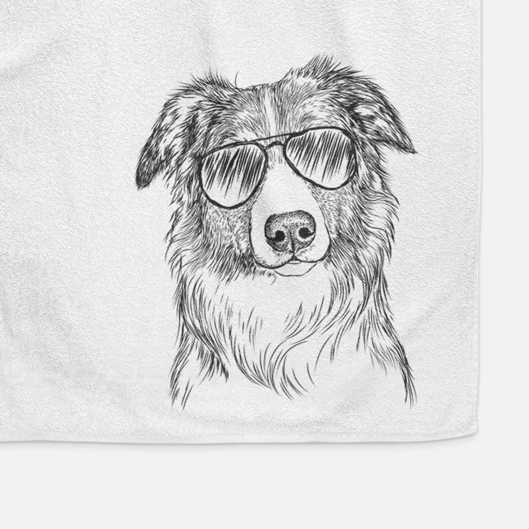 Cynder the English Shepherd Decorative Hand Towel