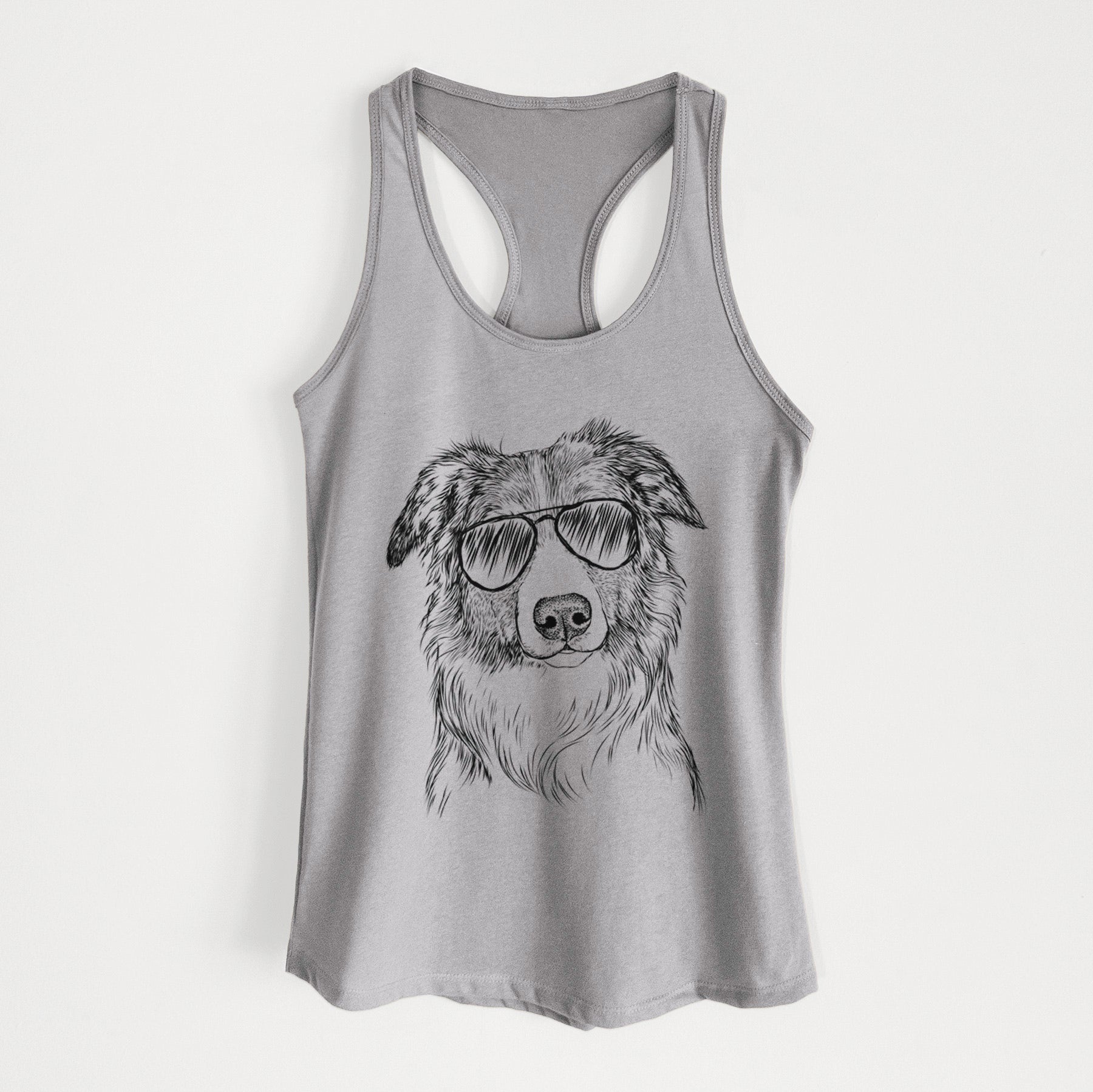 Cynder the English Shepherd - Women's Racerback Tanktop