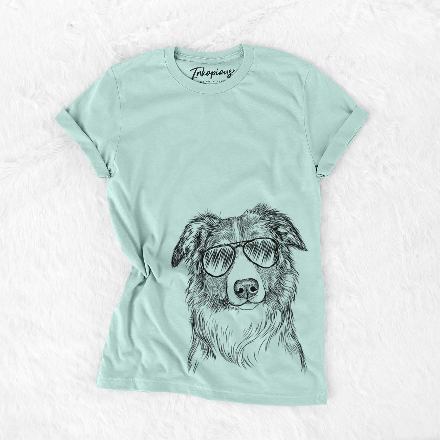 Aviator Cynder the English Shepherd - Unisex Crewneck