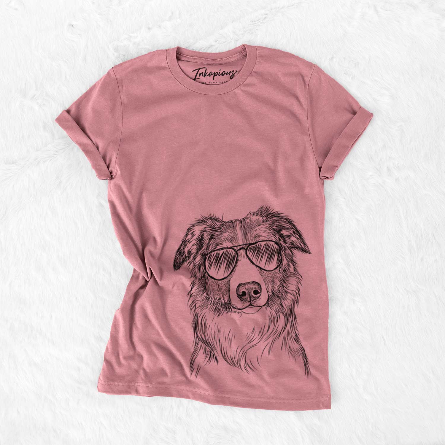 Aviator Cynder the English Shepherd - Unisex Crewneck