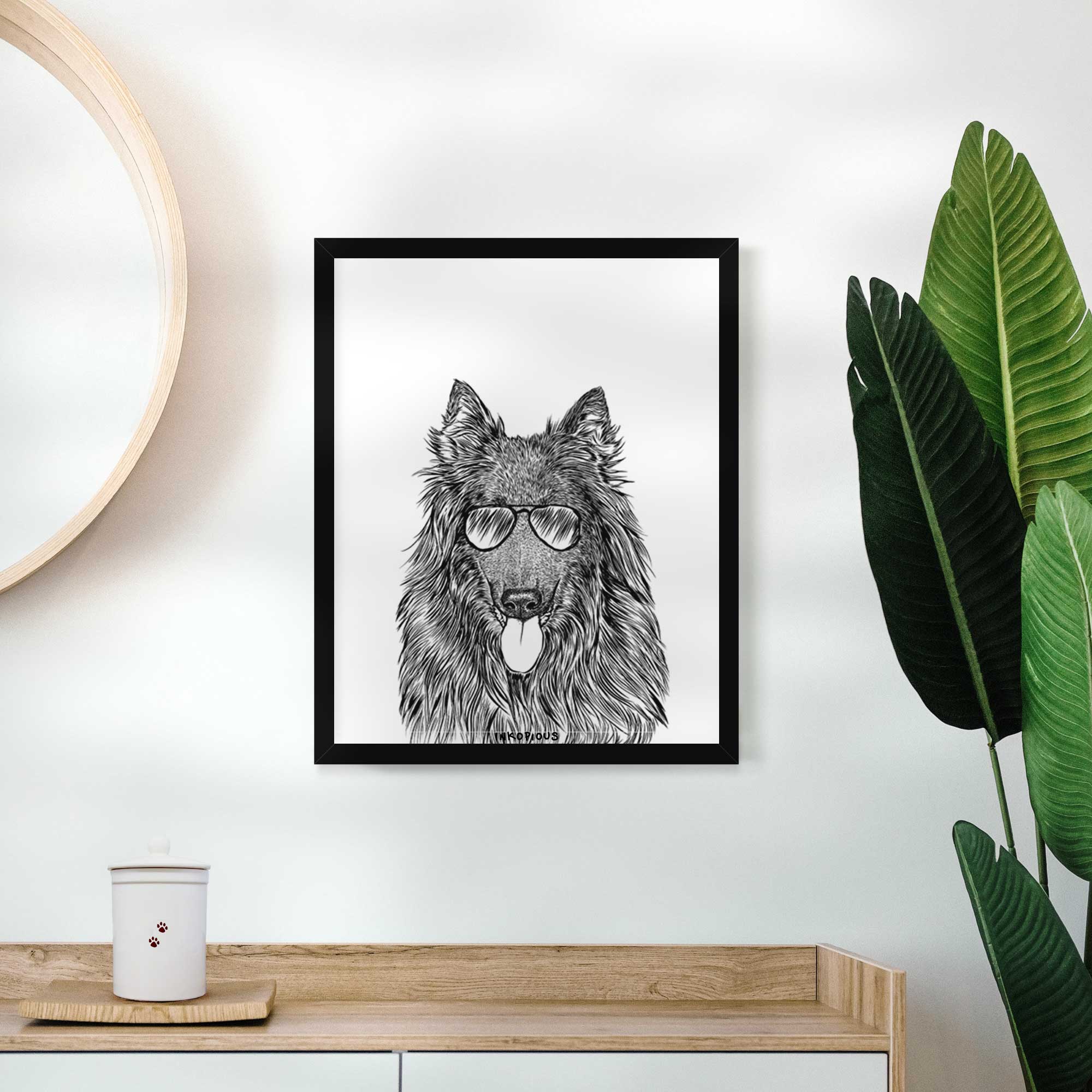 Daan the Belgian Shepherd Art Print