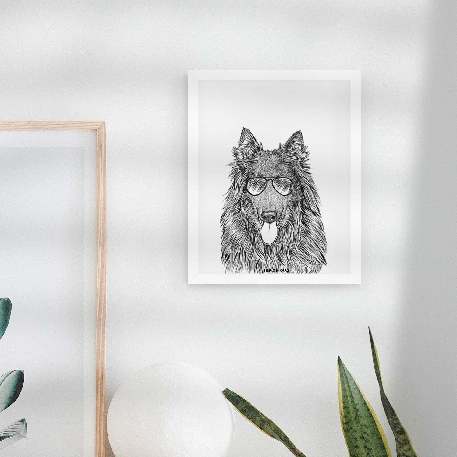 Daan the Belgian Shepherd Art Print