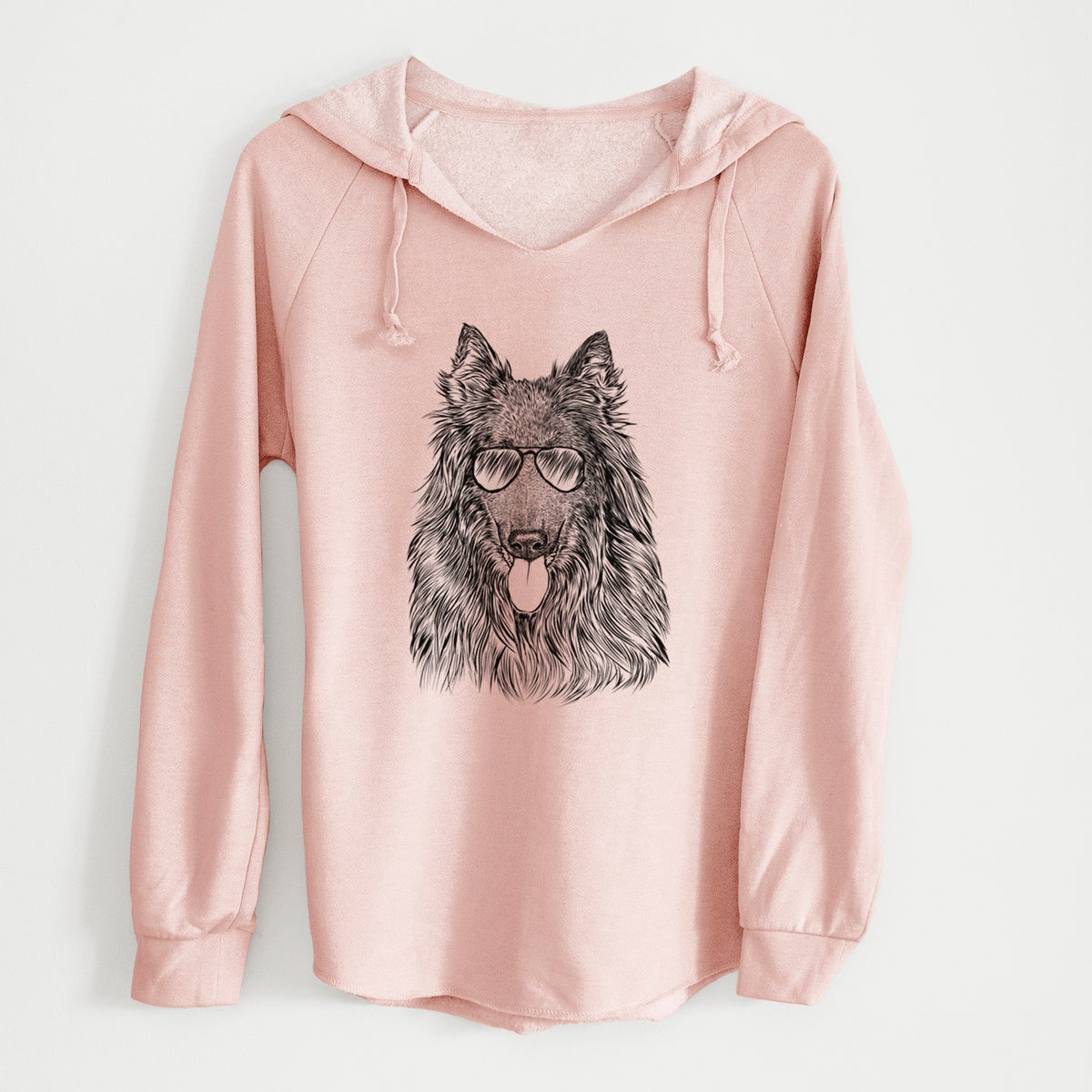 Aviator Daan the Belgian Shepherd - Cali Wave Hooded Sweatshirt