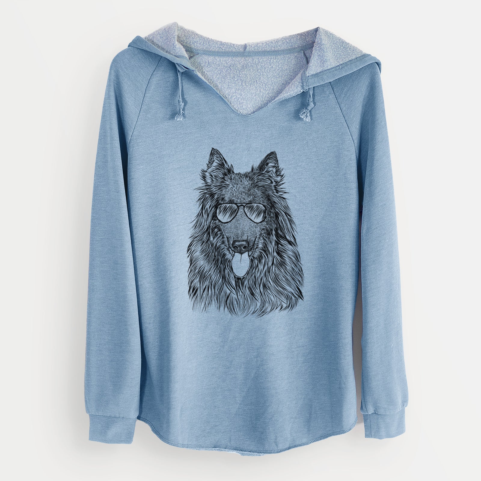 Aviator Daan the Belgian Shepherd - Cali Wave Hooded Sweatshirt