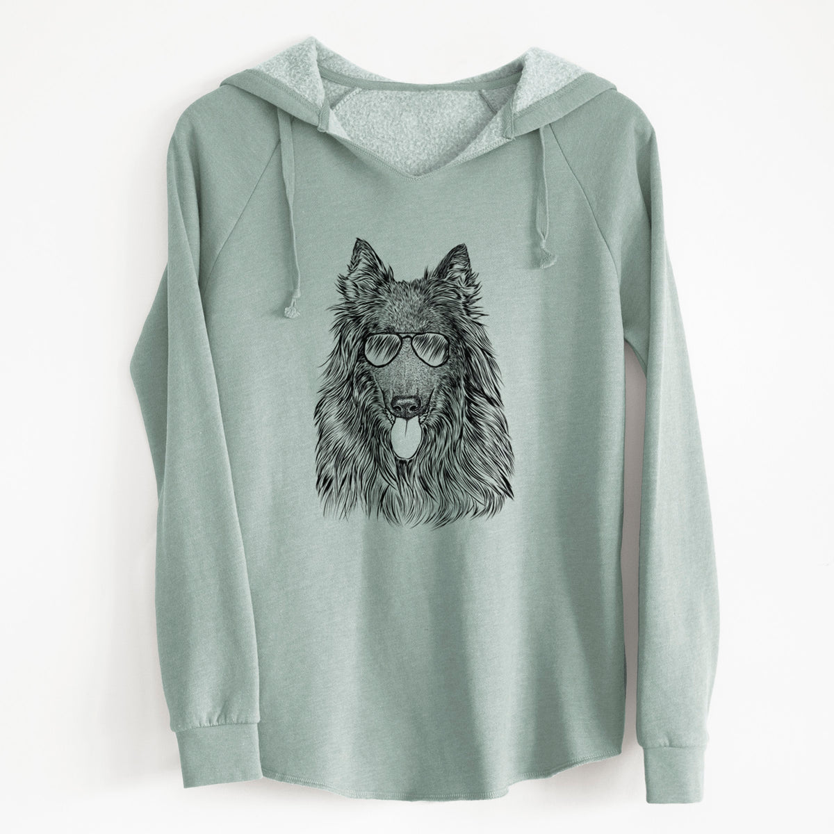 Aviator Daan the Belgian Shepherd - Cali Wave Hooded Sweatshirt