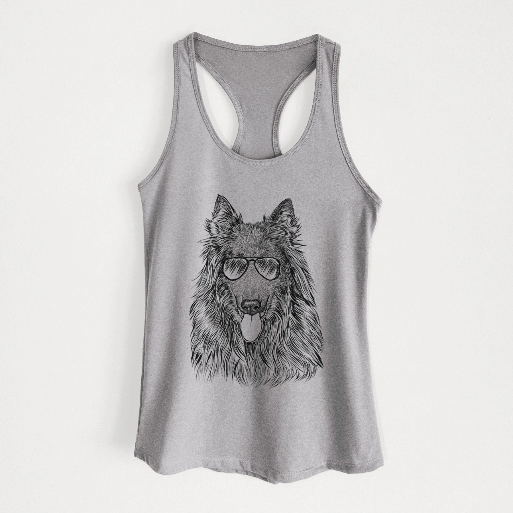 Daan the Belgian Shepherd - Women's Racerback Tanktop