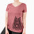 Aviator Daan the Belgian Shepherd - Women's V-neck Shirt