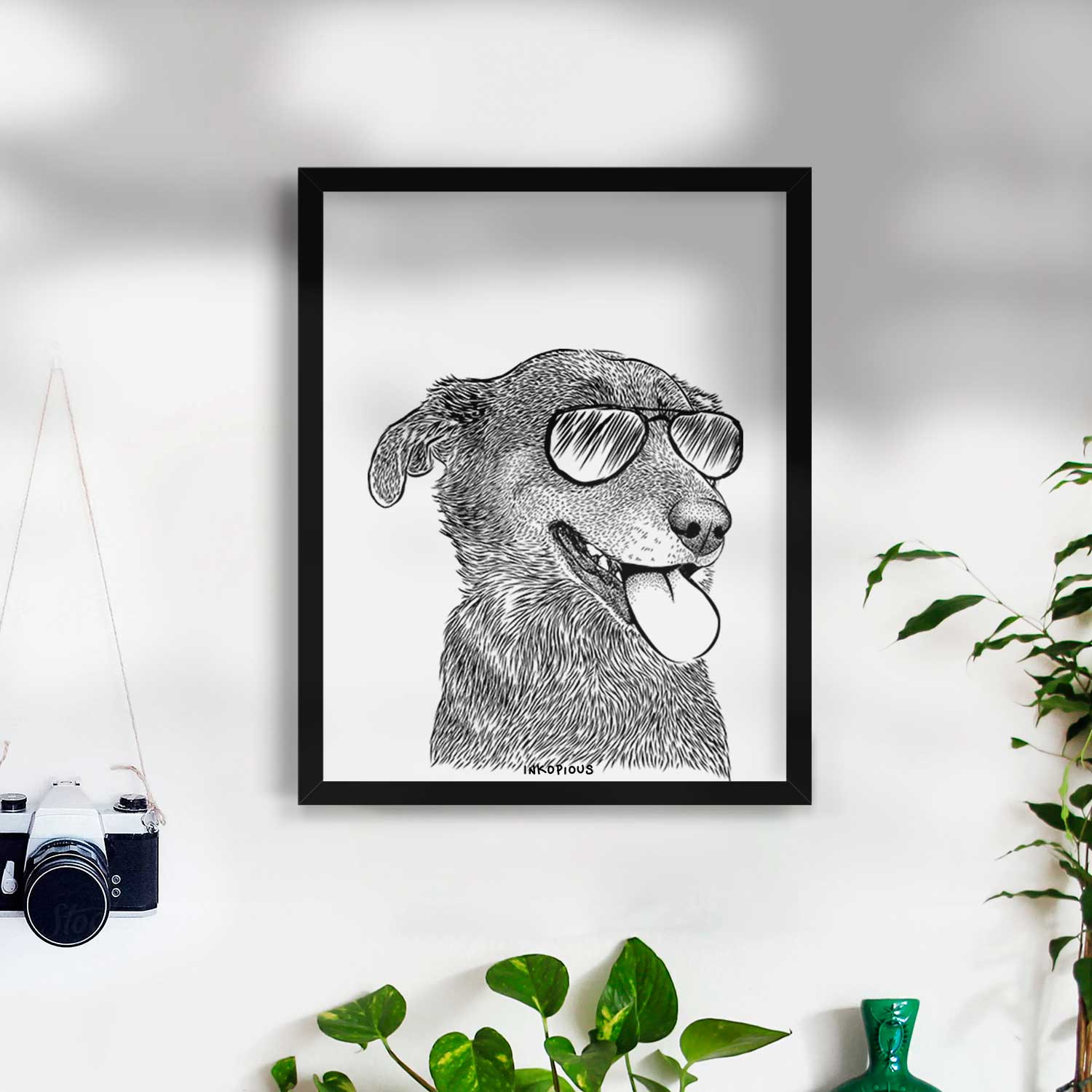 Daisy the Australian Shepherd Mix Art Print