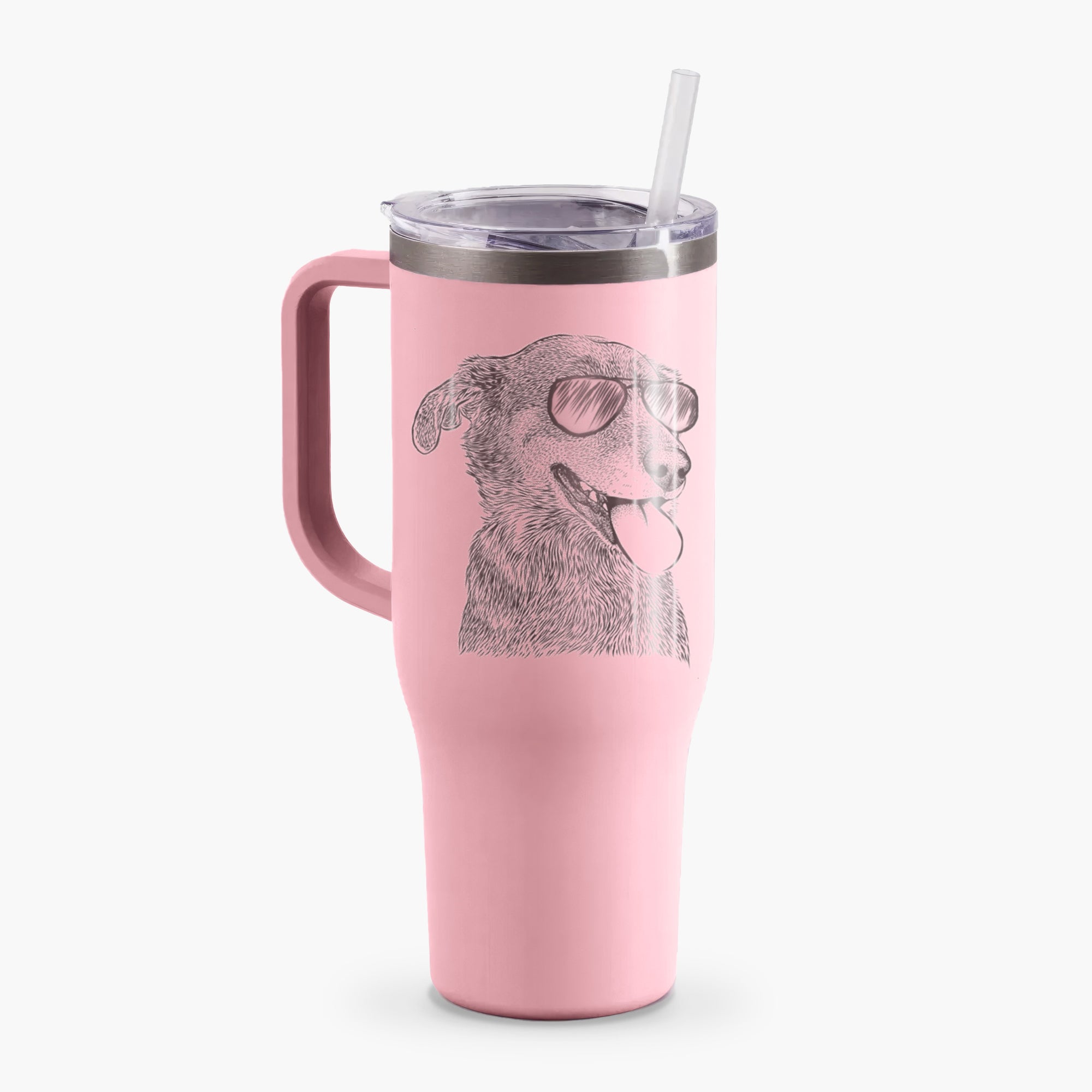 Daisy the Australian Shepherd Mix - 40oz Tumbler with Handle