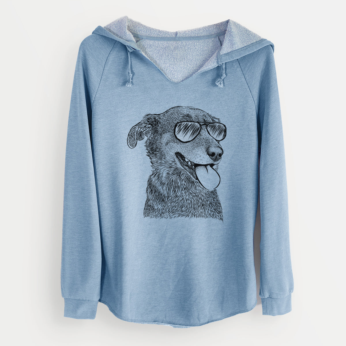 Aviator Daisy the Australian Shepherd Mix - Cali Wave Hooded Sweatshirt
