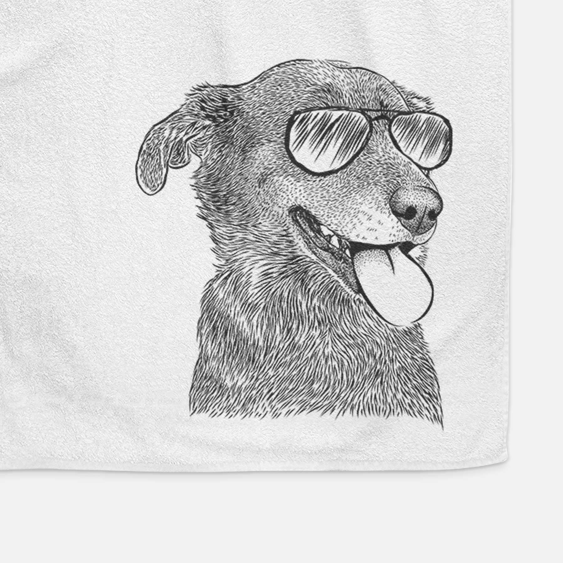 Daisy the Australian Shepherd Mix Decorative Hand Towel