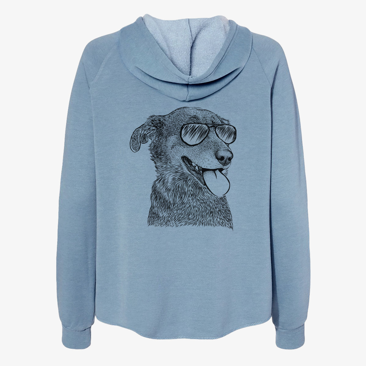 Daisy the Australian Shepherd Mix - Women's Cali Wave Zip-Up Sweatshirt