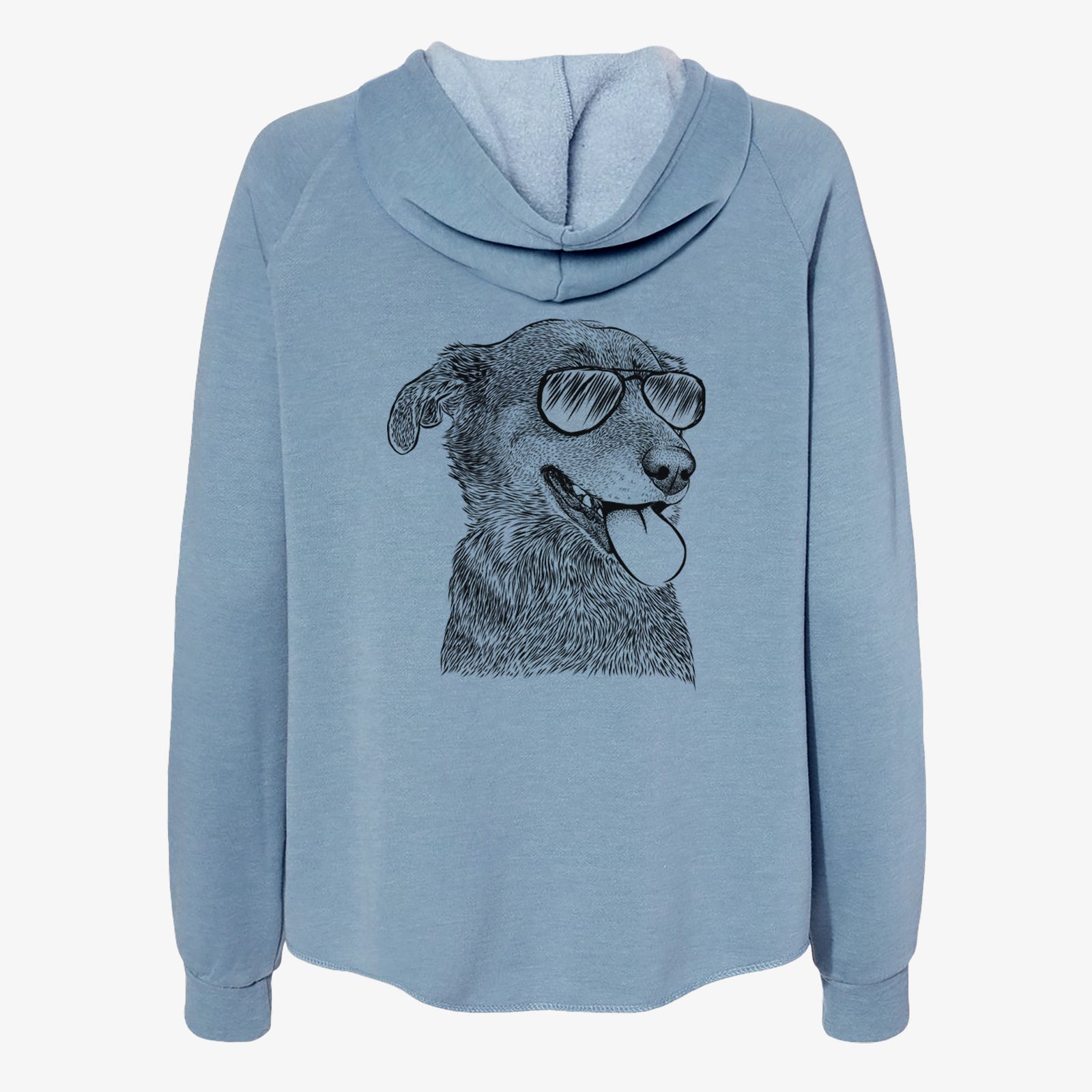 Daisy the Australian Shepherd Mix - Women's Cali Wave Zip-Up Sweatshirt