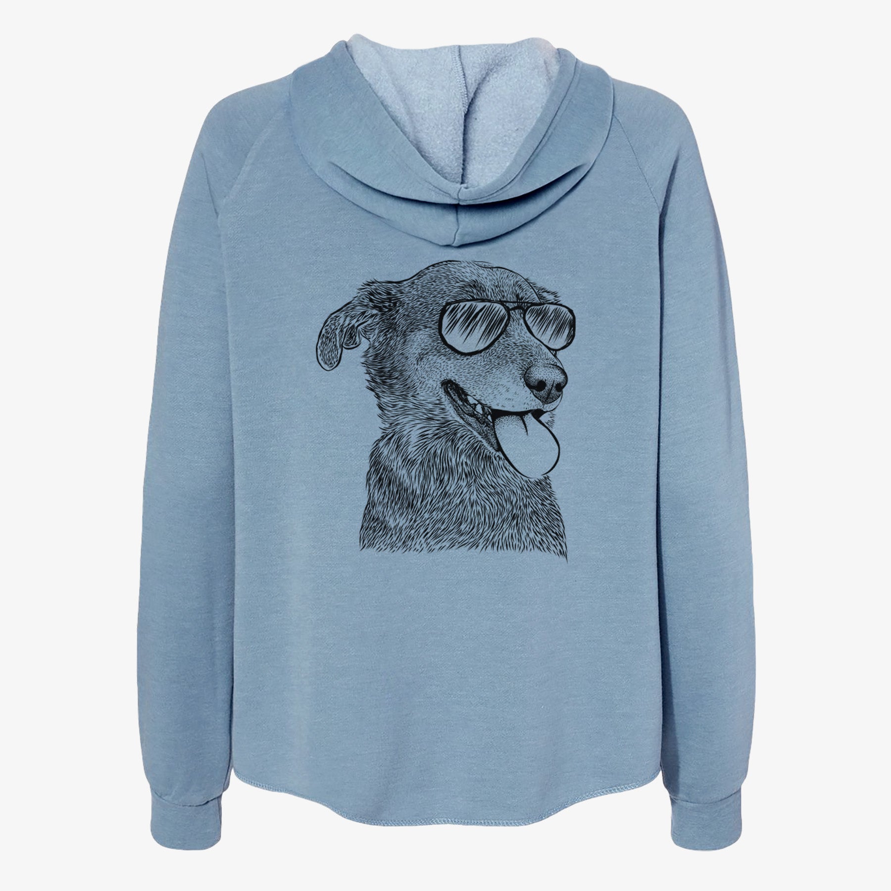 Daisy the Australian Shepherd Mix - Women's Cali Wave Zip-Up Sweatshirt