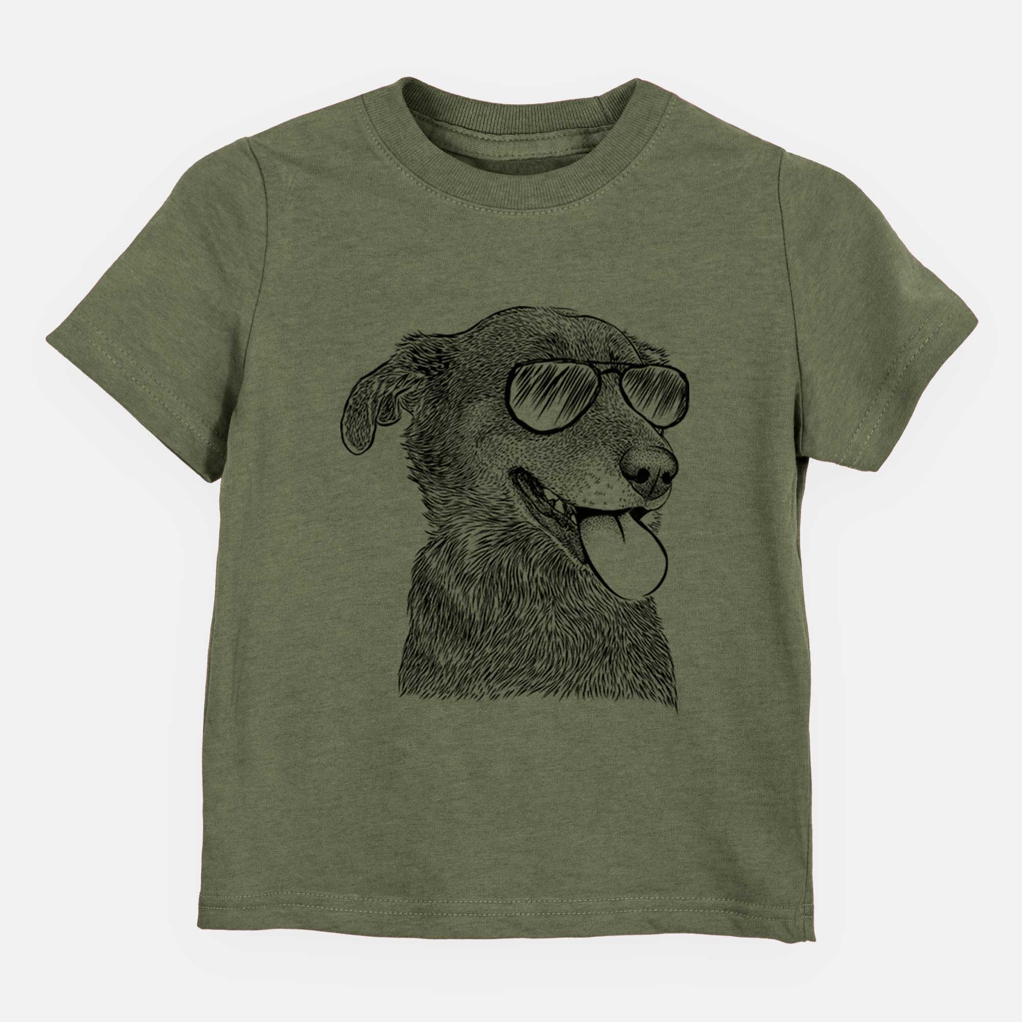 Aviator Daisy the Australian Shepherd Mix - Kids/Youth/Toddler Shirt