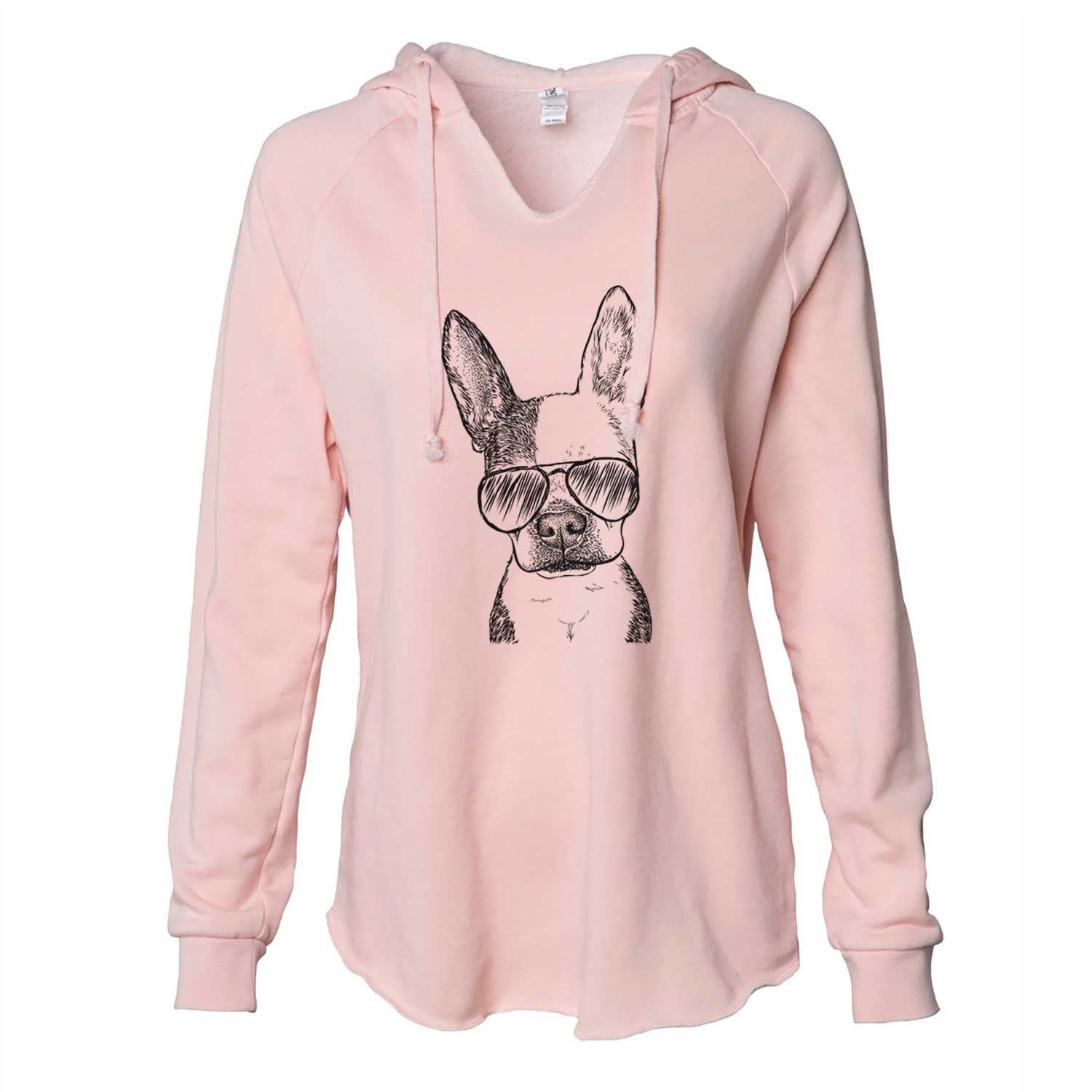 Daisy the Boston Terrier - Cali Wave Hooded Sweatshirt