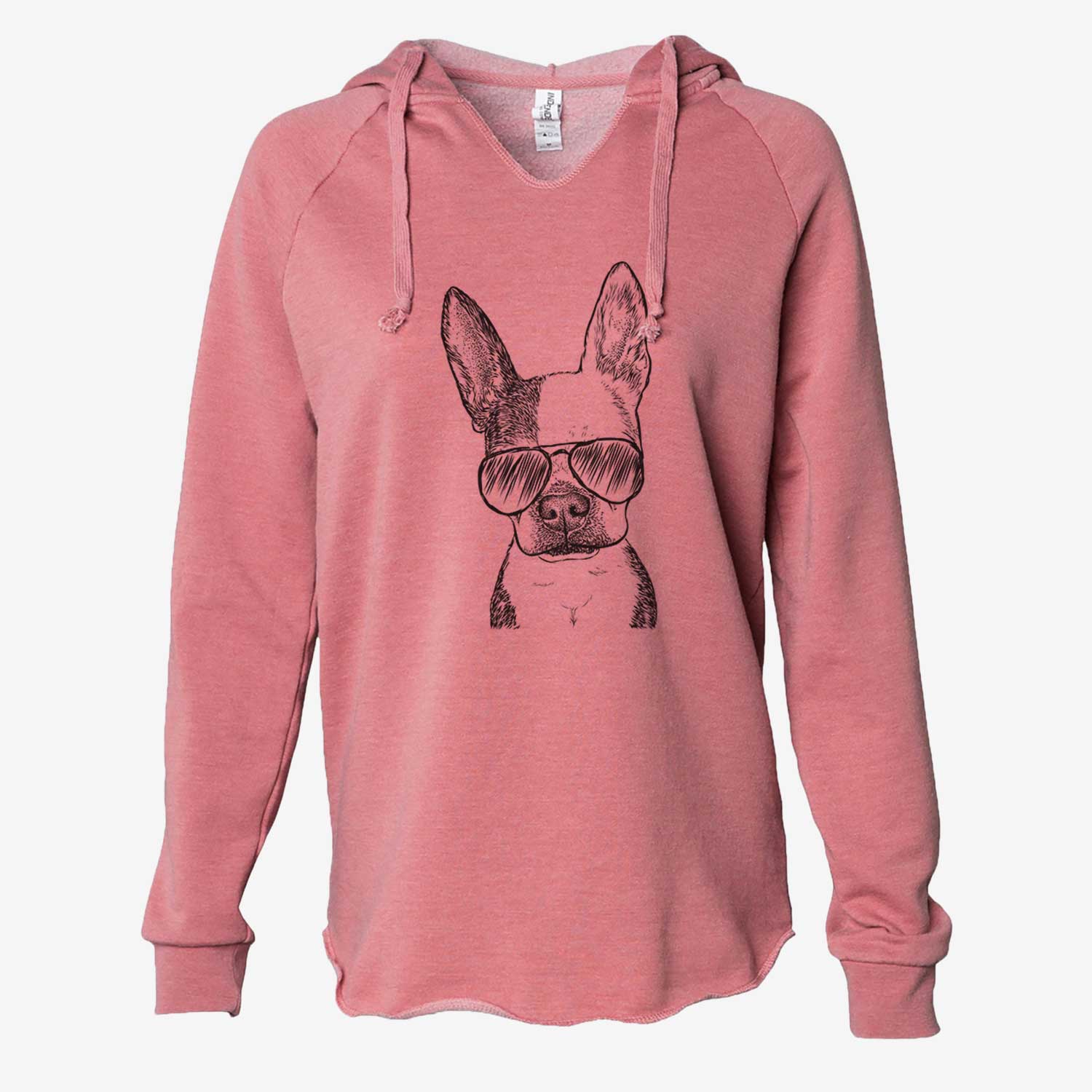 Daisy the Boston Terrier - Cali Wave Hooded Sweatshirt