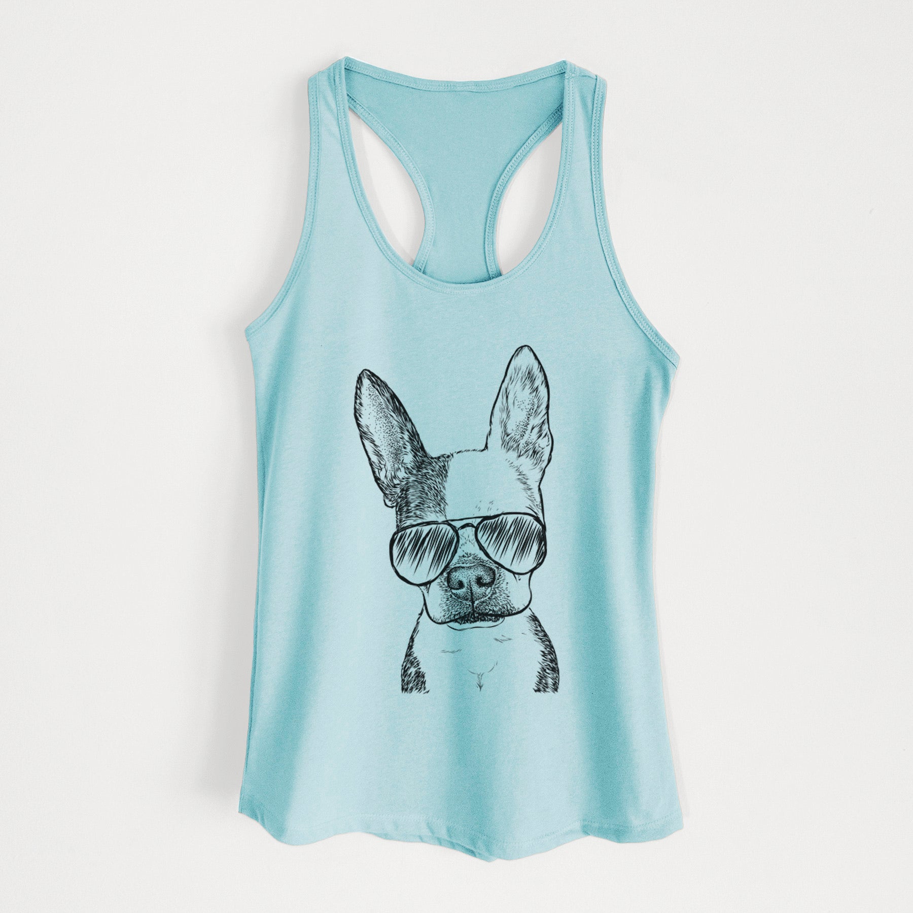 Daisy the Boston Terrier - Women's Racerback Tanktop