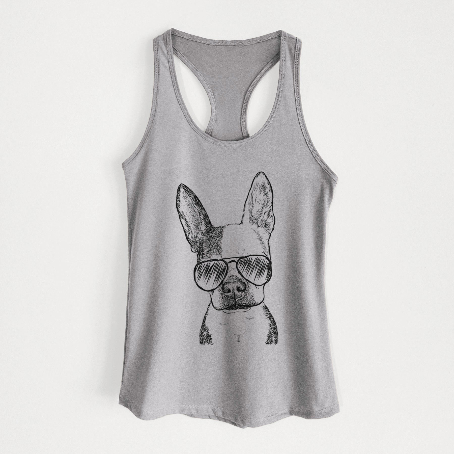 Daisy the Boston Terrier - Women's Racerback Tanktop