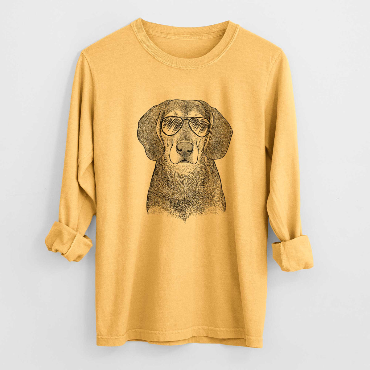Aviators Daisy the Hound Mix - Heavyweight 100% Cotton Long Sleeve