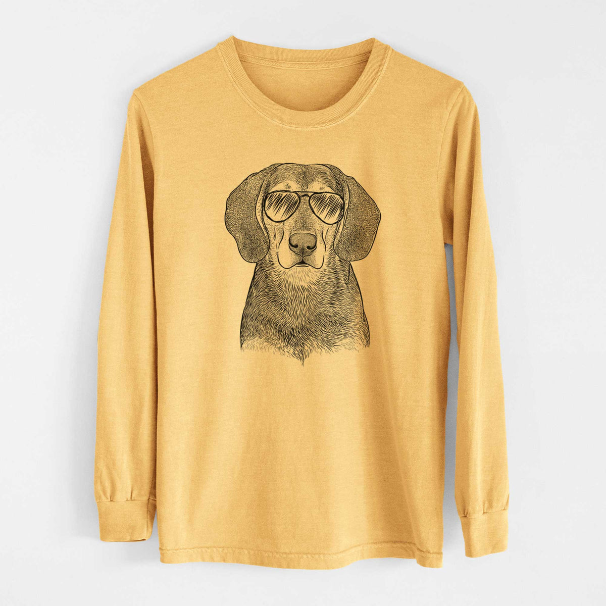 Aviators Daisy the Hound Mix - Heavyweight 100% Cotton Long Sleeve