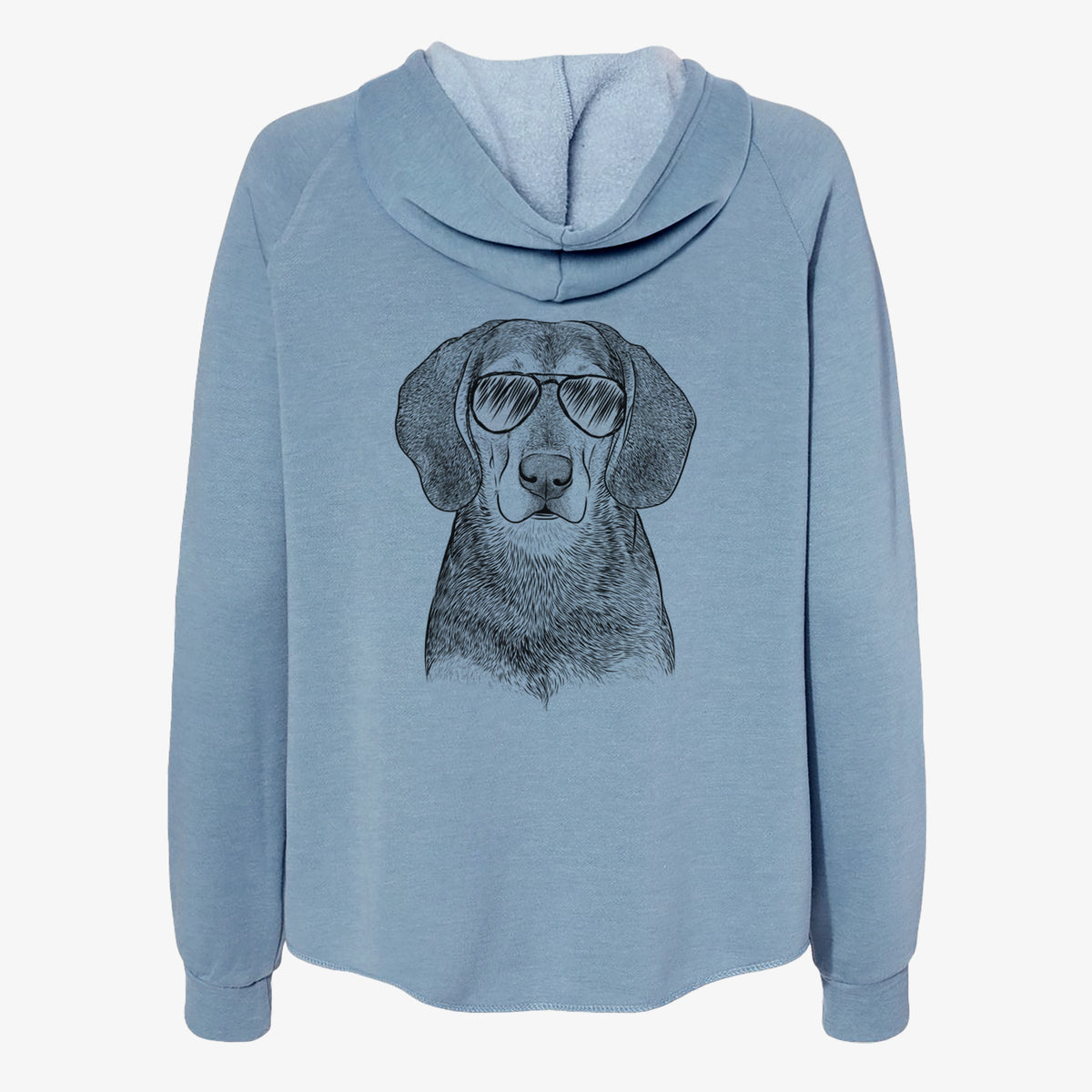 Daisy the Hound Mix - Women's Cali Wave Zip-Up Sweatshirt