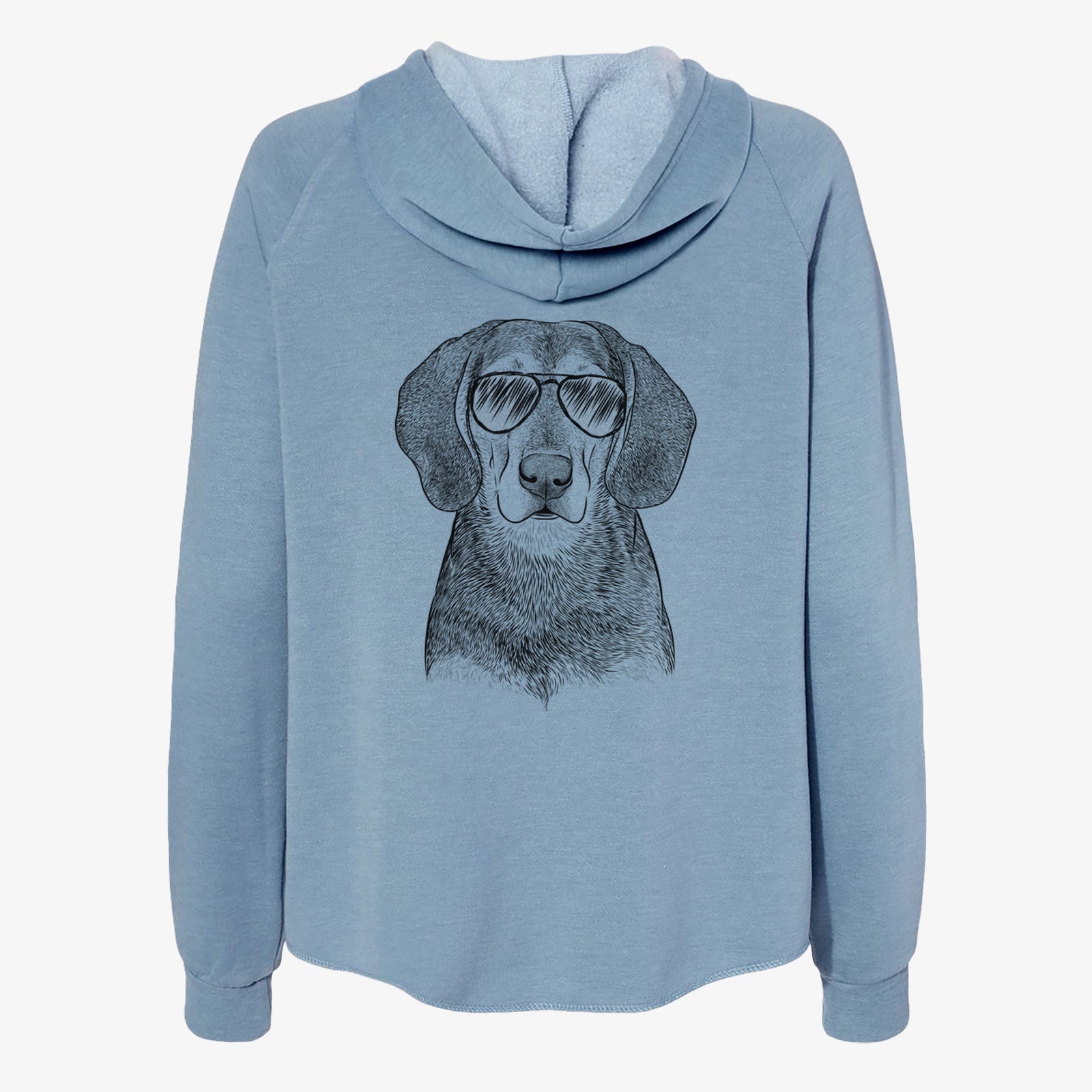 Daisy the Hound Mix - Women's Cali Wave Zip-Up Sweatshirt