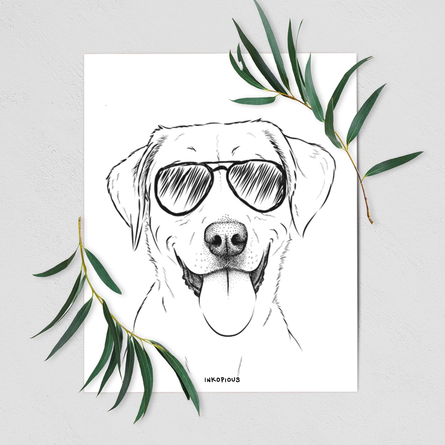 Daisy the Labrador Retriever Art Print